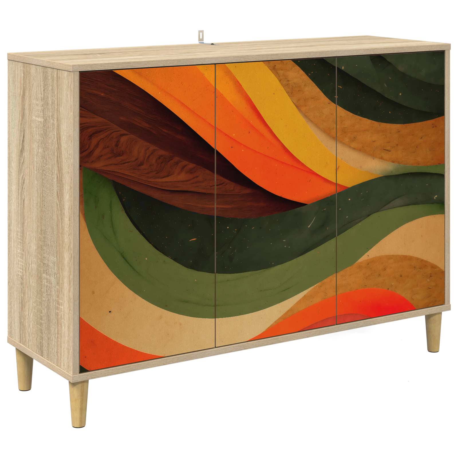 Buffet BONN Sonoma 102 x 33 x 75 cm Bois d'ingénierie