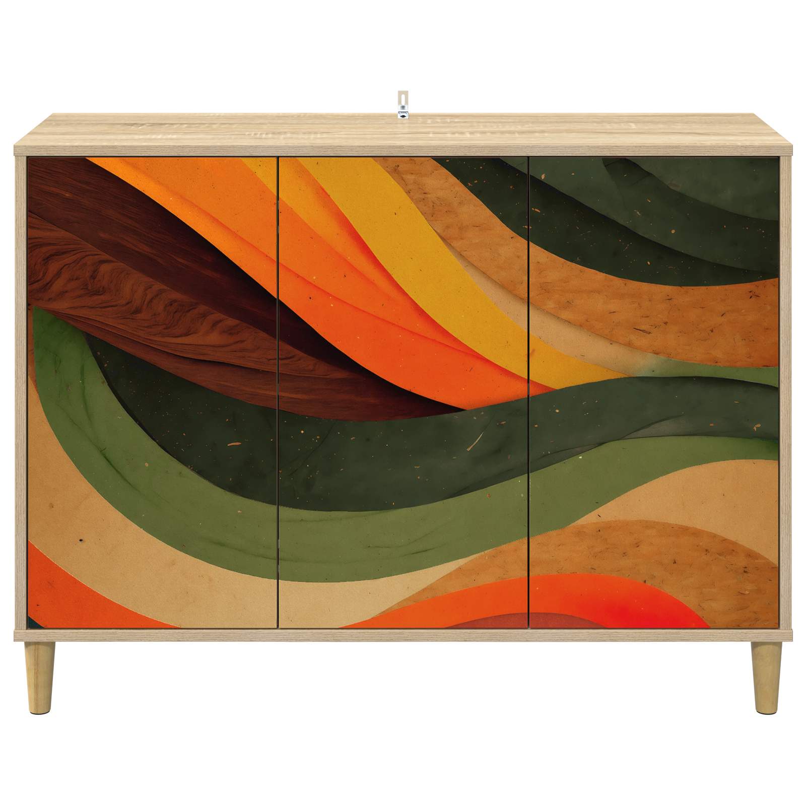 Buffet BONN Sonoma 102 x 33 x 75 cm Bois d'ingénierie
