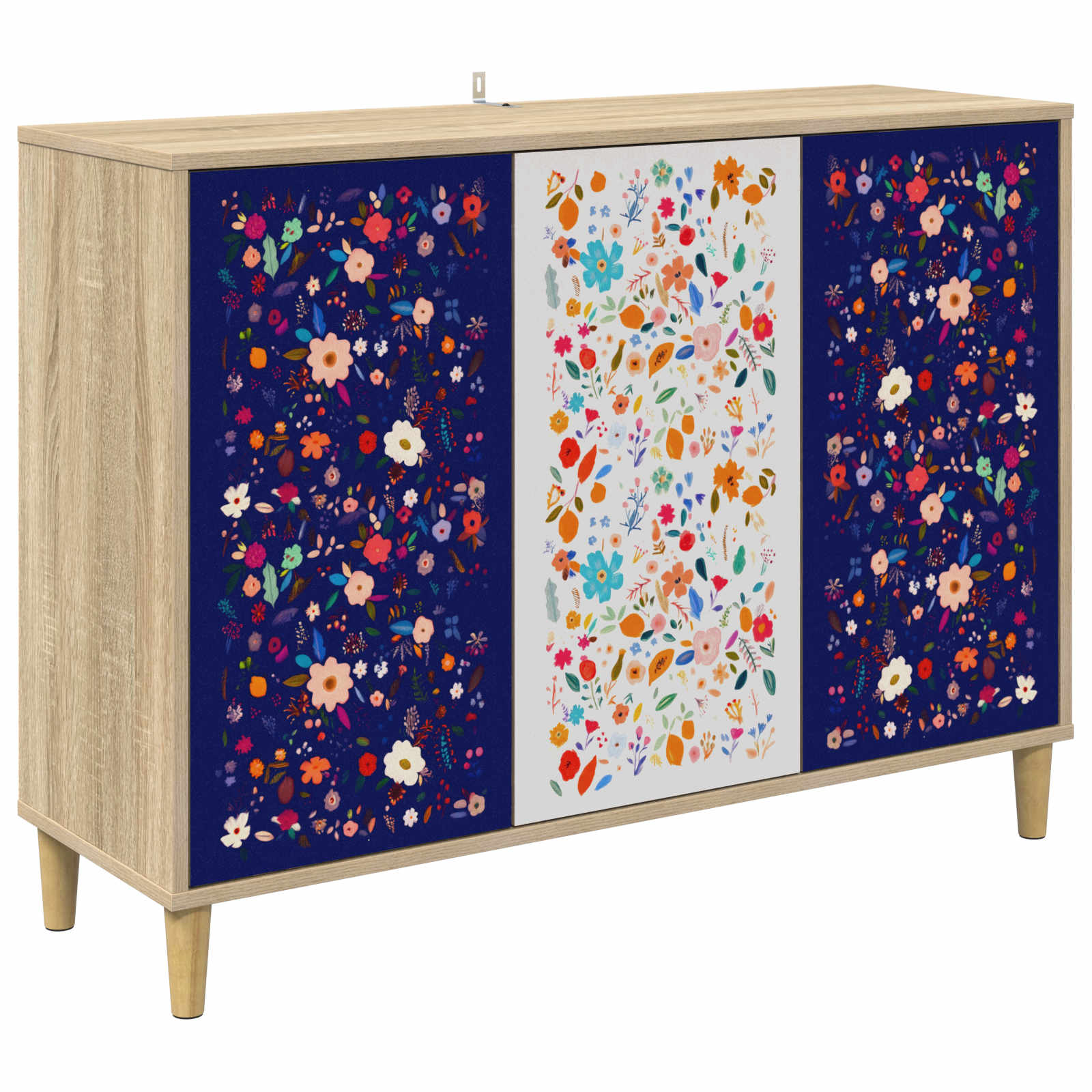 Buffet MAINZ Sonoma 102 x 33 x 75 cm Bois d'ingénierie