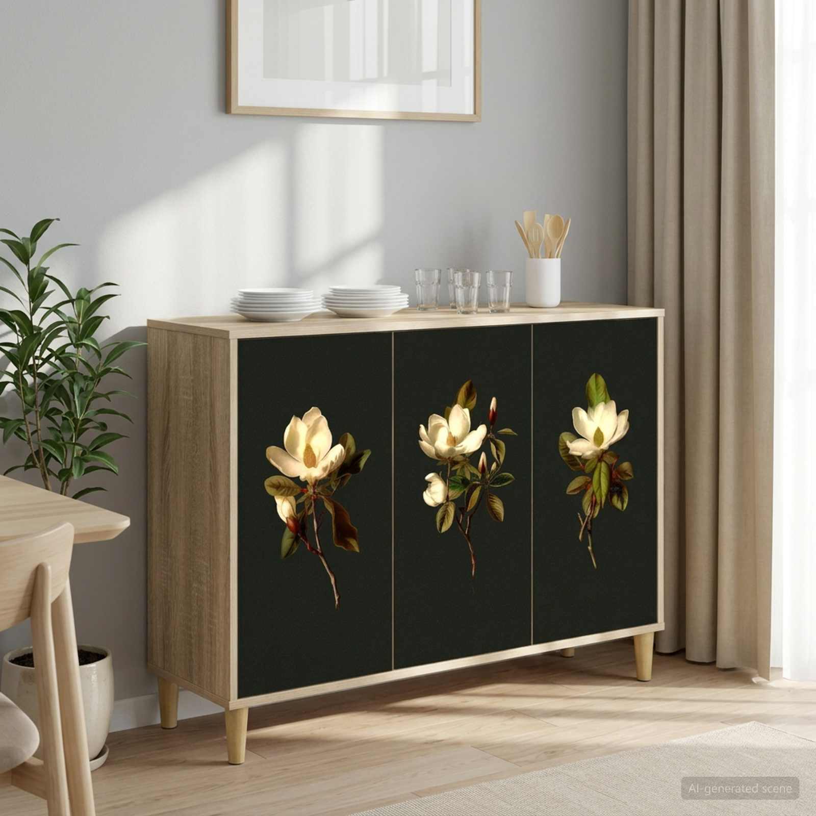 Buffet BREMEN Sonoma 102 x 33 x 75 cm Bois d'ingénierie