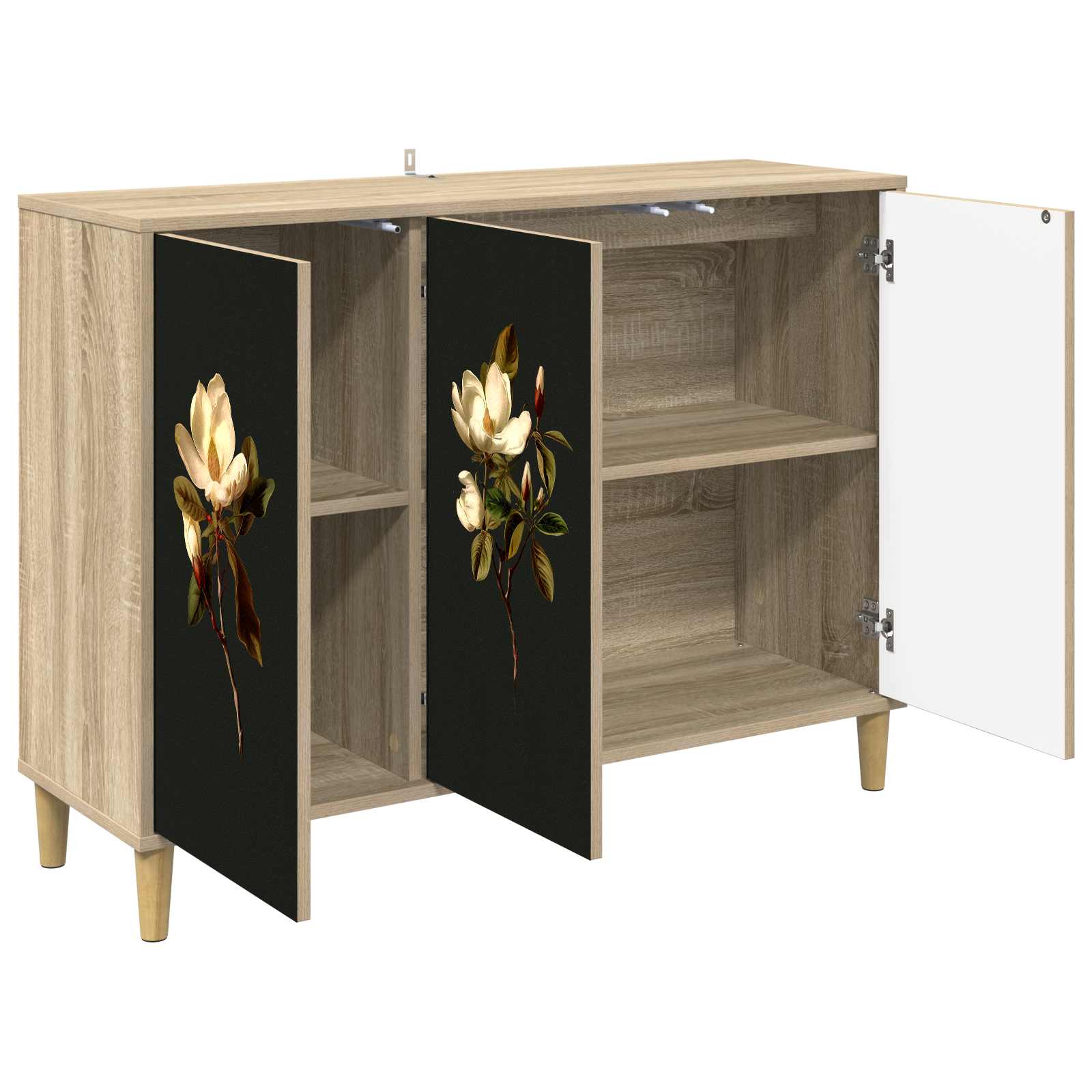 Buffet BREMEN Sonoma 102 x 33 x 75 cm Bois d'ingénierie