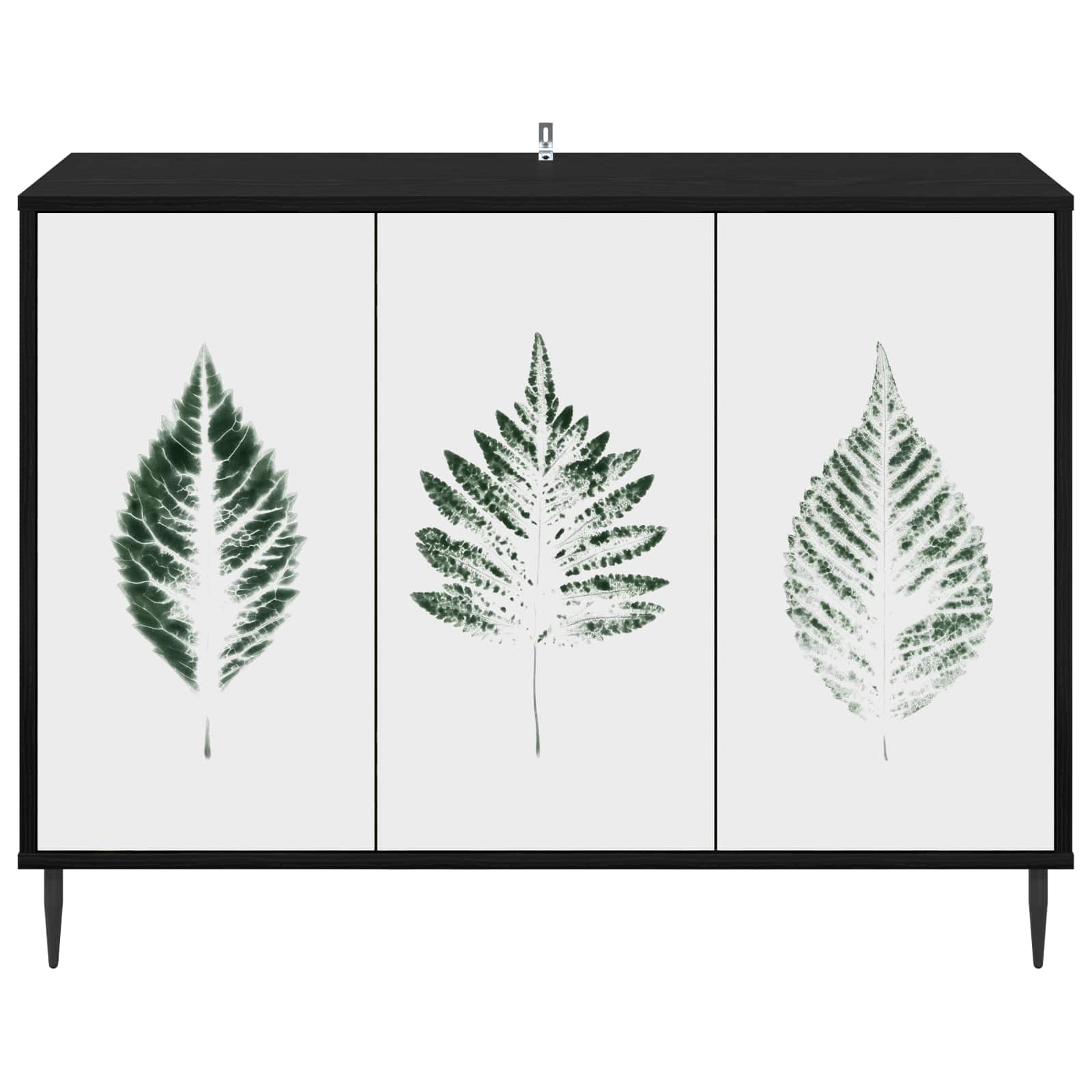 Buffet HANAU Chêne noir 102 x 33 x 76 cm Bois d'ingénierie