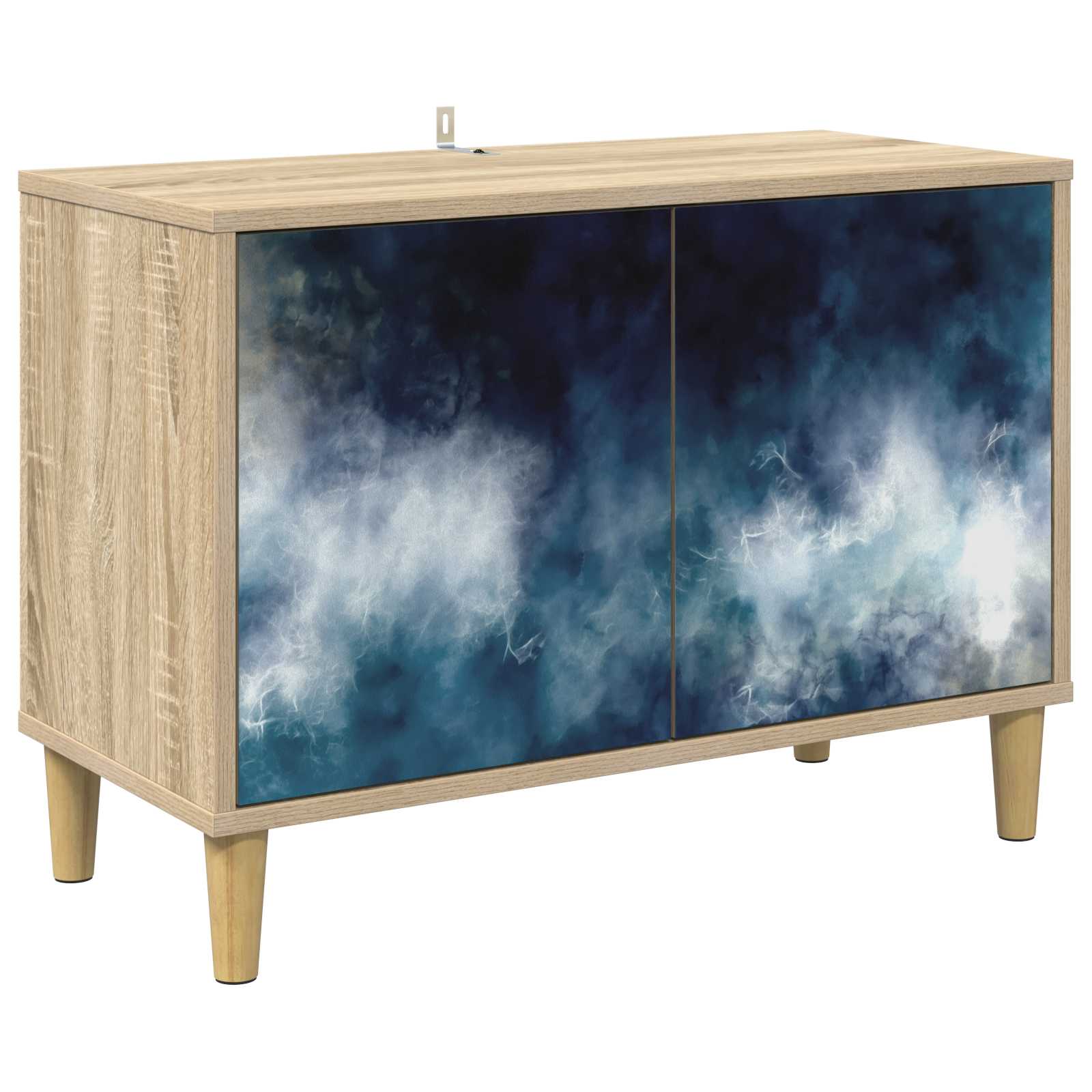 Meuble TV RAALTE 69 x 33 x 50 cm Sonoma Bois d'ingénierie