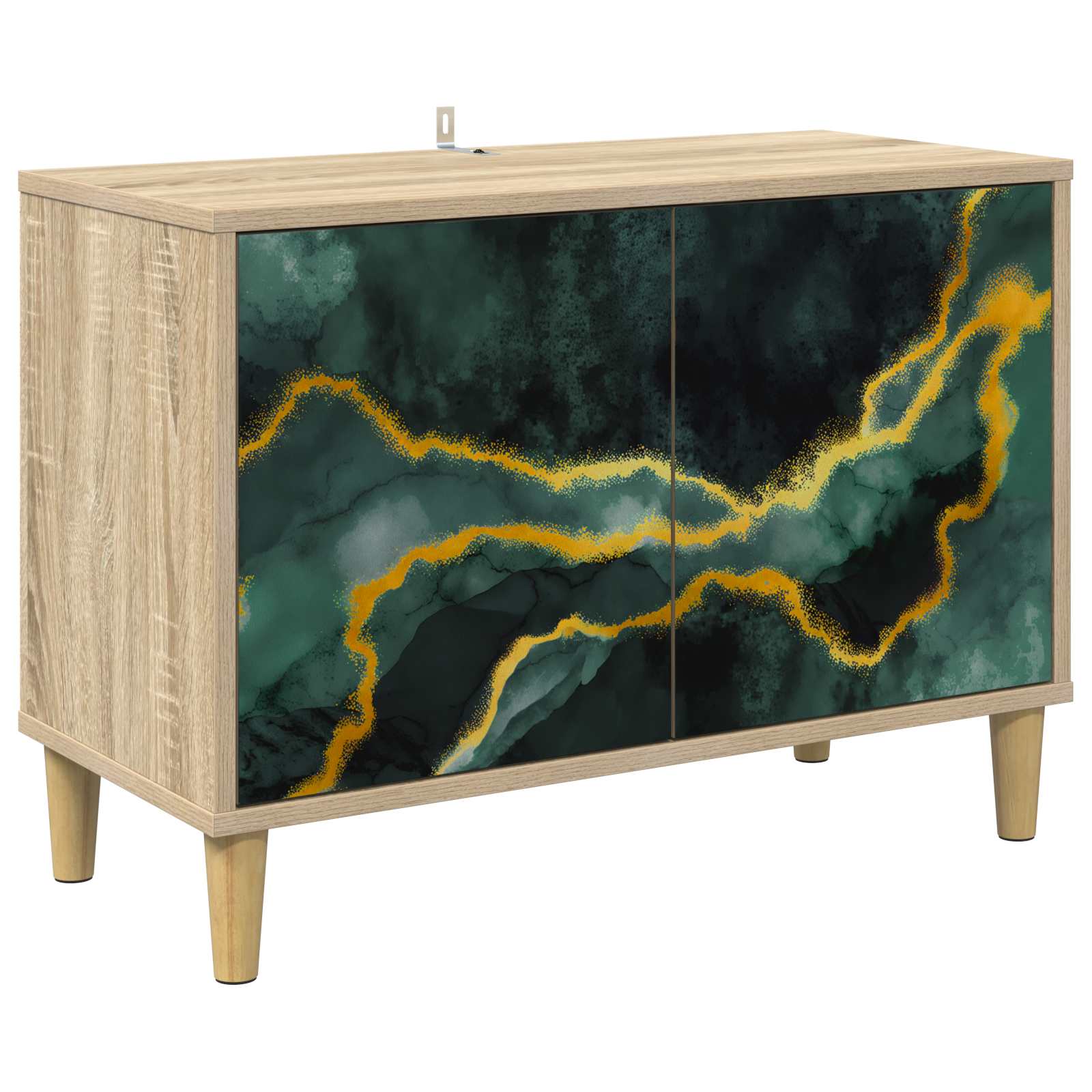 Meuble TV WIJHE 69 x 33 x 50 cm Sonoma Bois d'ingénierie