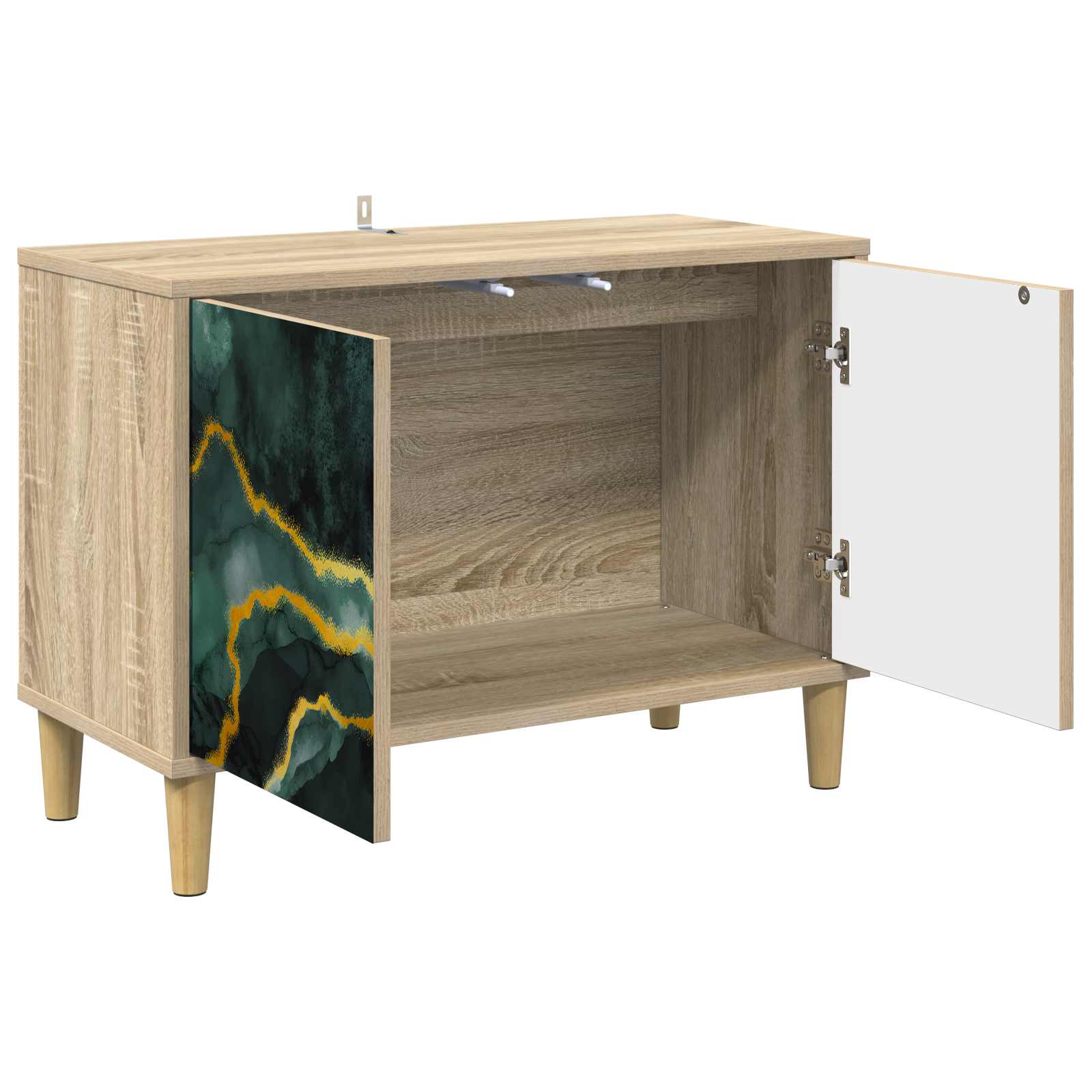 Meuble TV WIJHE 69 x 33 x 50 cm Sonoma Bois d'ingénierie
