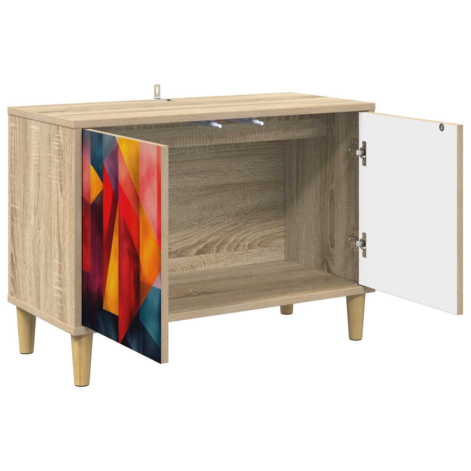Meuble TV HEESCH 69 x 33 x 50 cm Sonoma Bois d'ingénierie