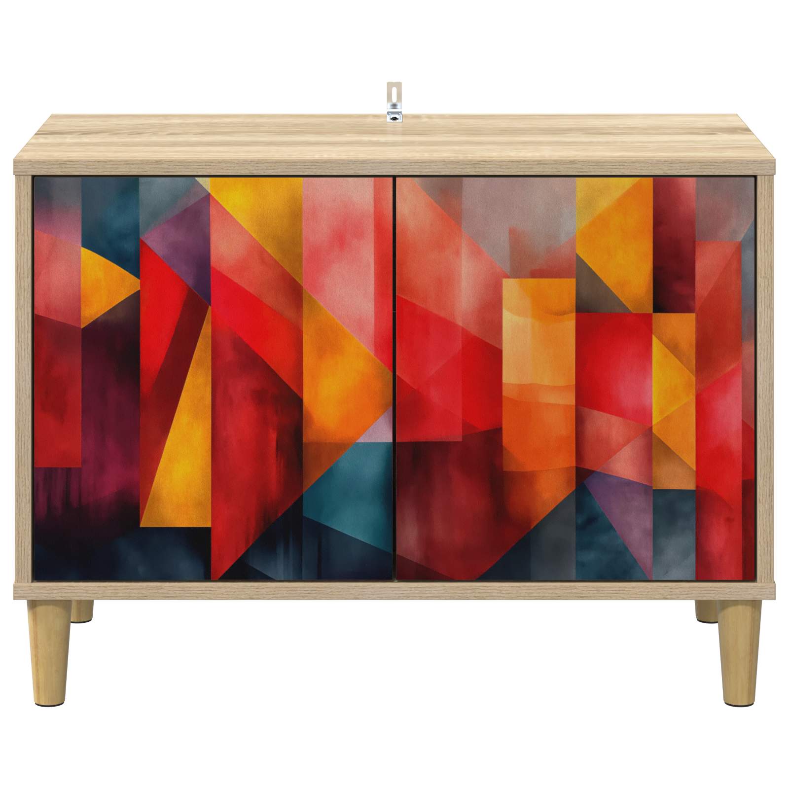 Meuble TV HEESCH 69 x 33 x 50 cm Sonoma Bois d'ingénierie