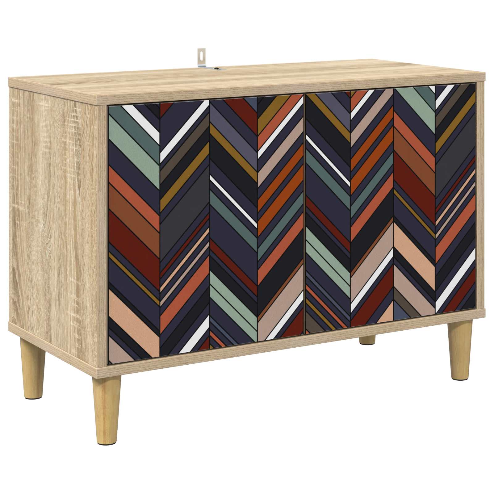 Meuble TV OMMEN 69 x 33 x 50 cm Sonoma Bois d'ingénierie