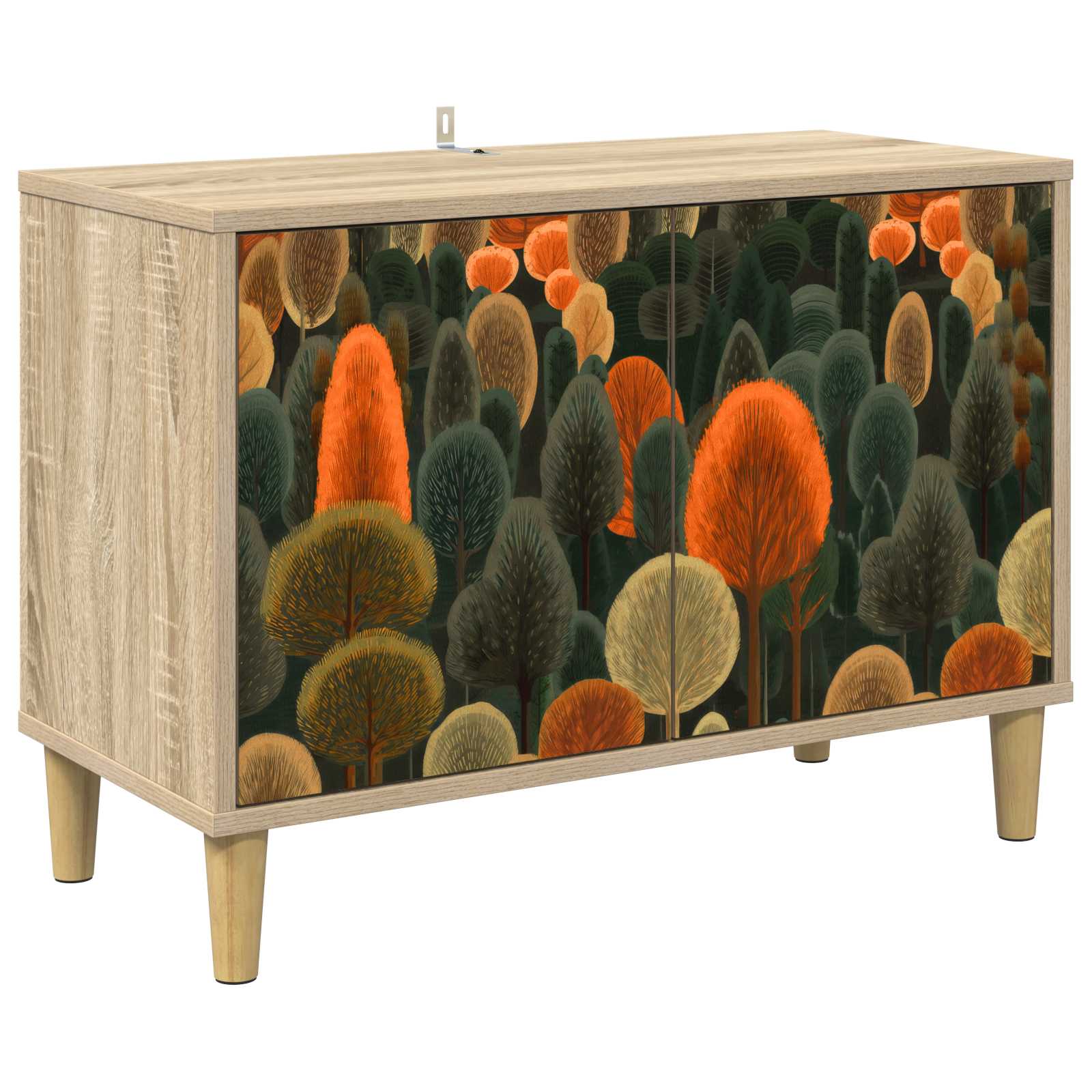 Meuble TV ZAANDAM 69 x 33 x 50 cm Sonoma Bois d'ingénierie
