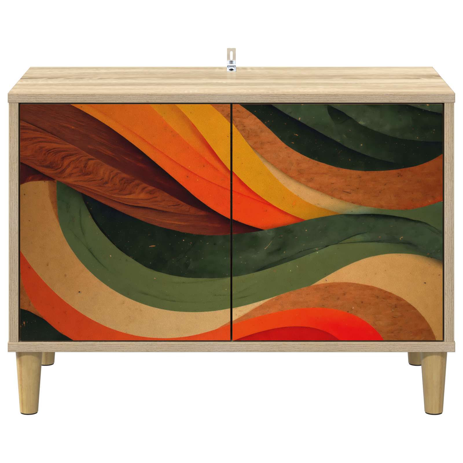 Meuble TV BONN 69 x 33 x 50 cm Sonoma Bois d'ingénierie