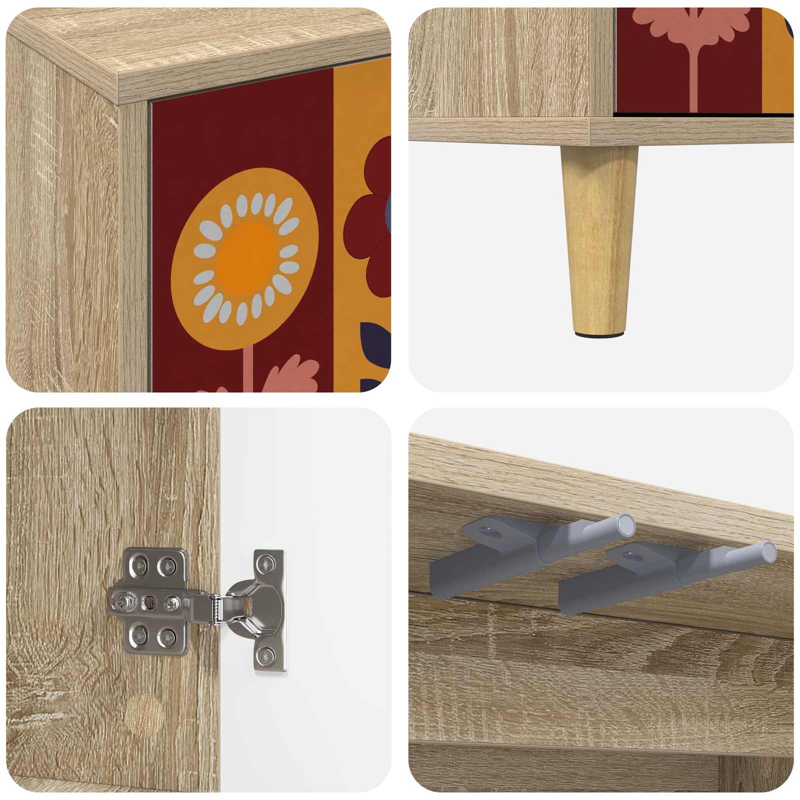 Meuble TV ESSEN 69 x 33 x 50 cm Sonoma Bois d'ingénierie