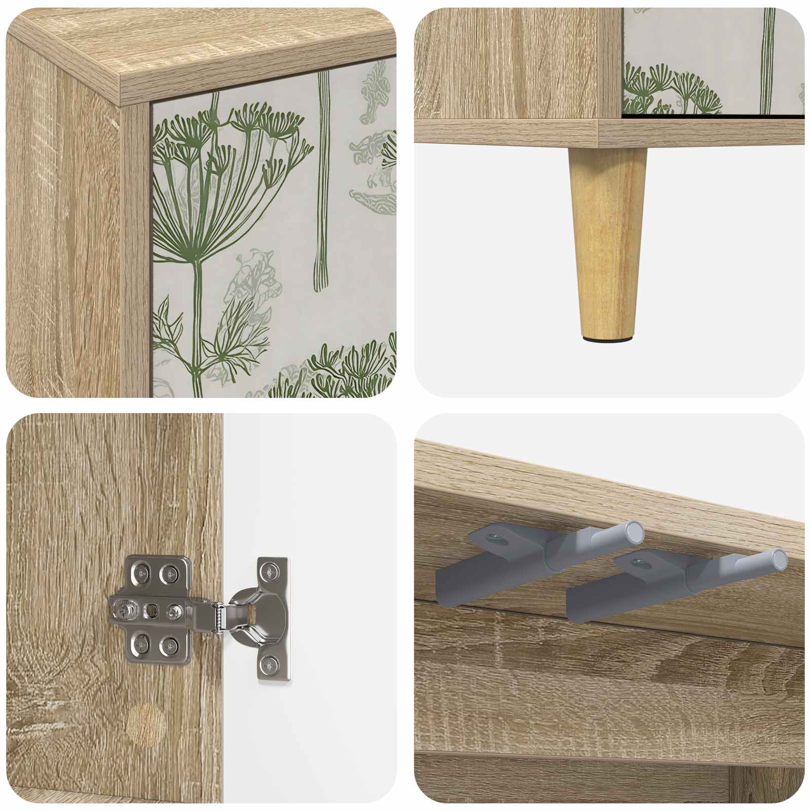 Meuble TV GOTHA 69 x 33 x 50 cm Sonoma Bois d'ingénierie