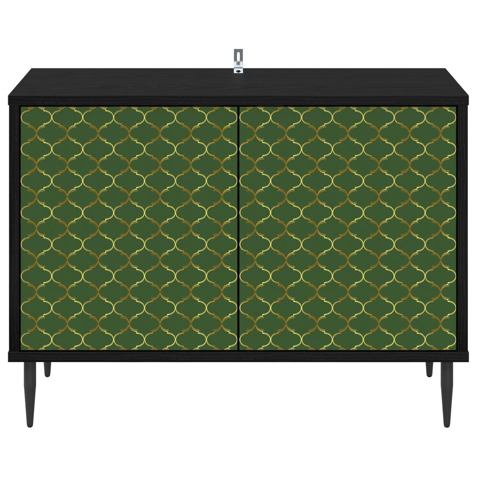 Meuble TV GELEEN 69 x 33 x 50,5 cm Chêne noir Bois d'ingénierie