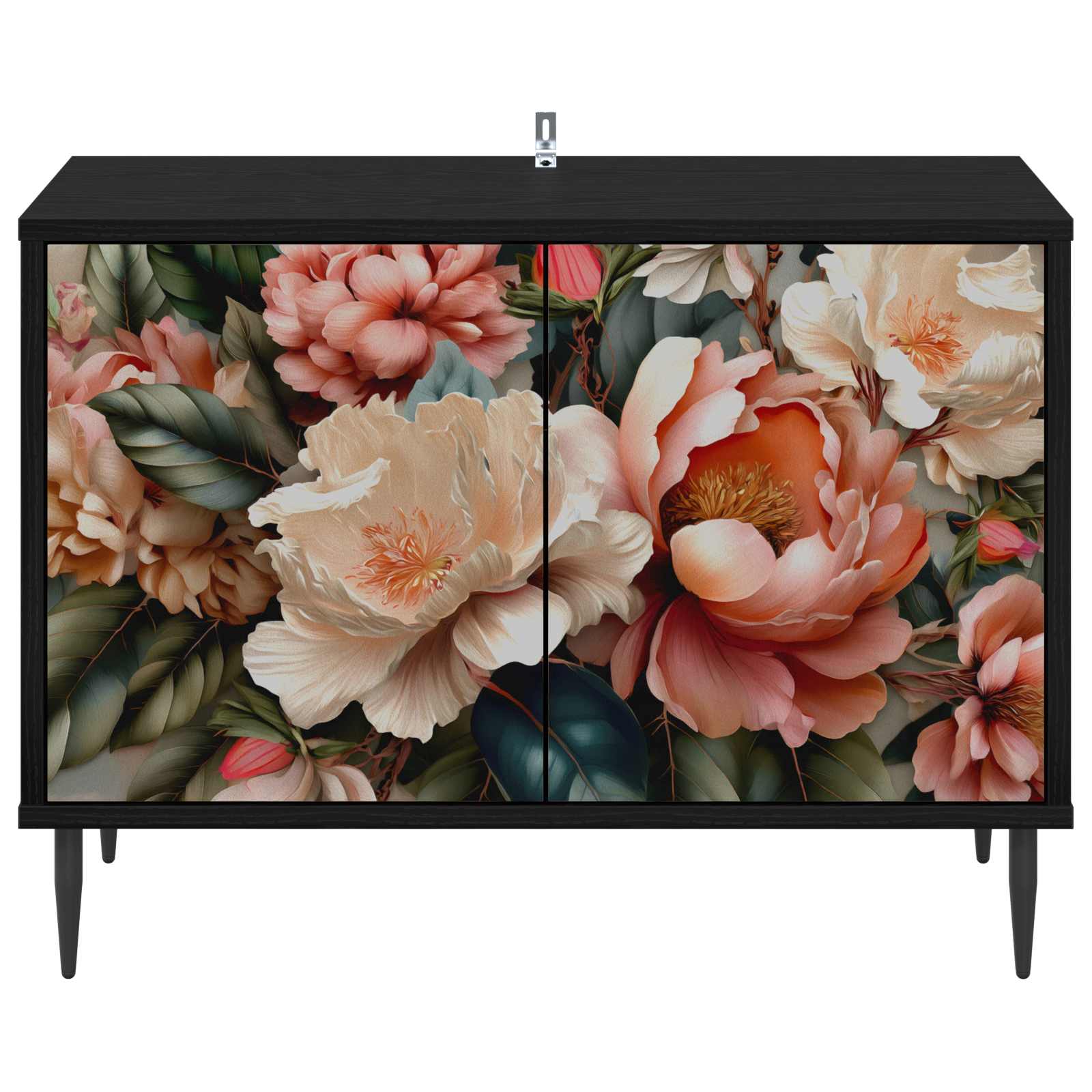 Meuble TV BORNE 69 x 33 x 50,5 cm Chêne noir Bois d'ingénierie