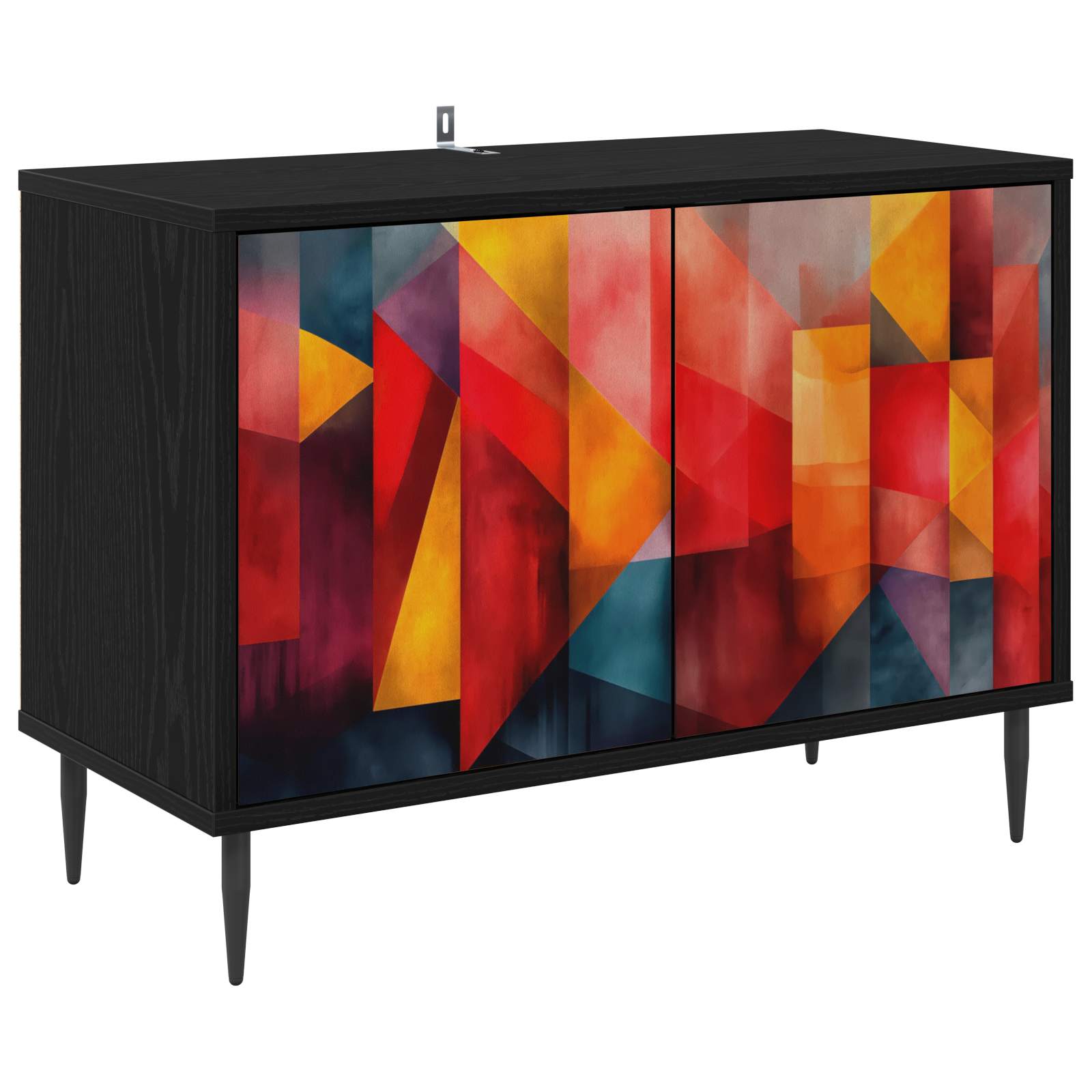 Meuble TV HEESCH 69 x 33 x 50,5 cm Chêne noir Bois d'ingénierie