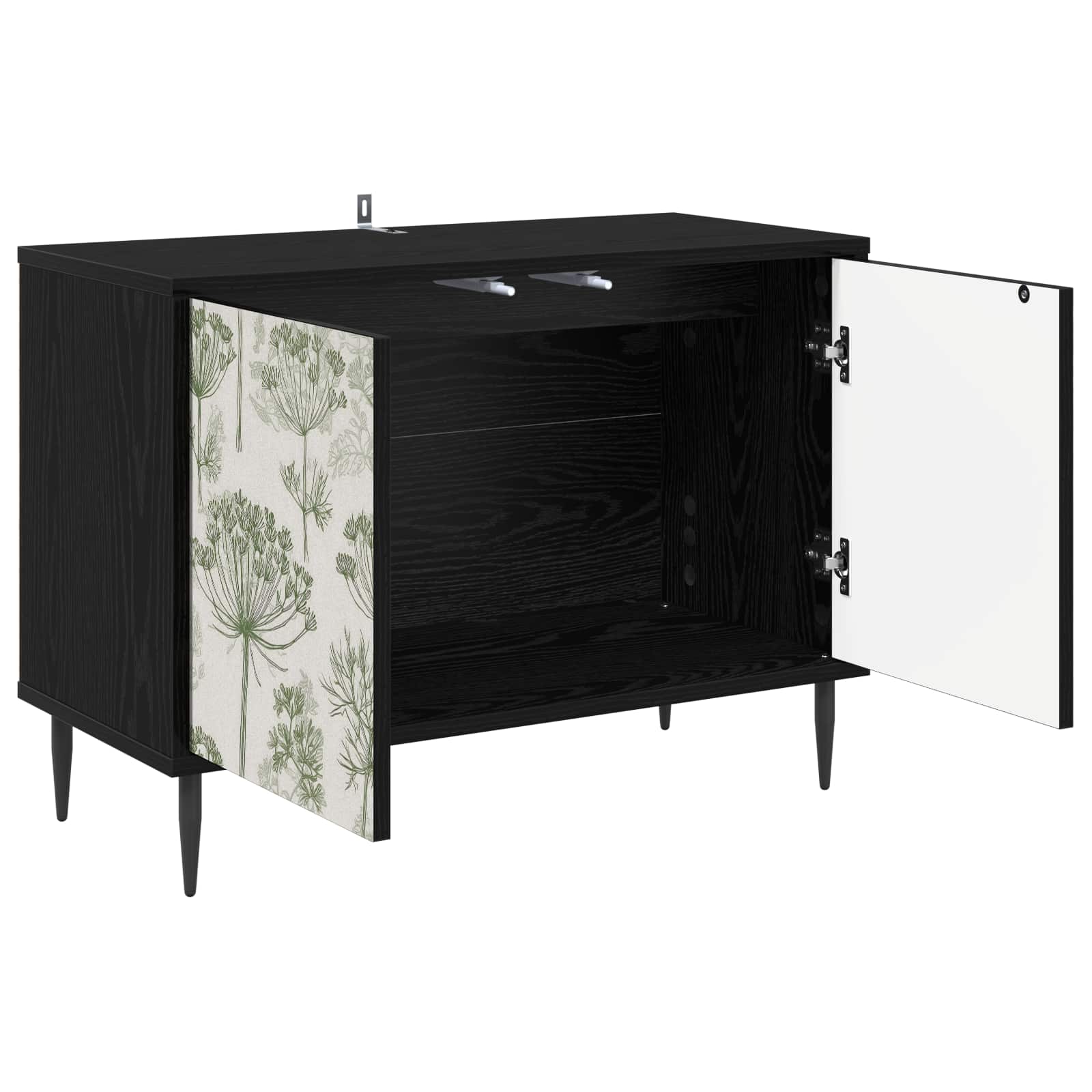 Meuble TV GOTHA 69 x 33 x 50,5 cm Chêne noir Bois d'ingénierie