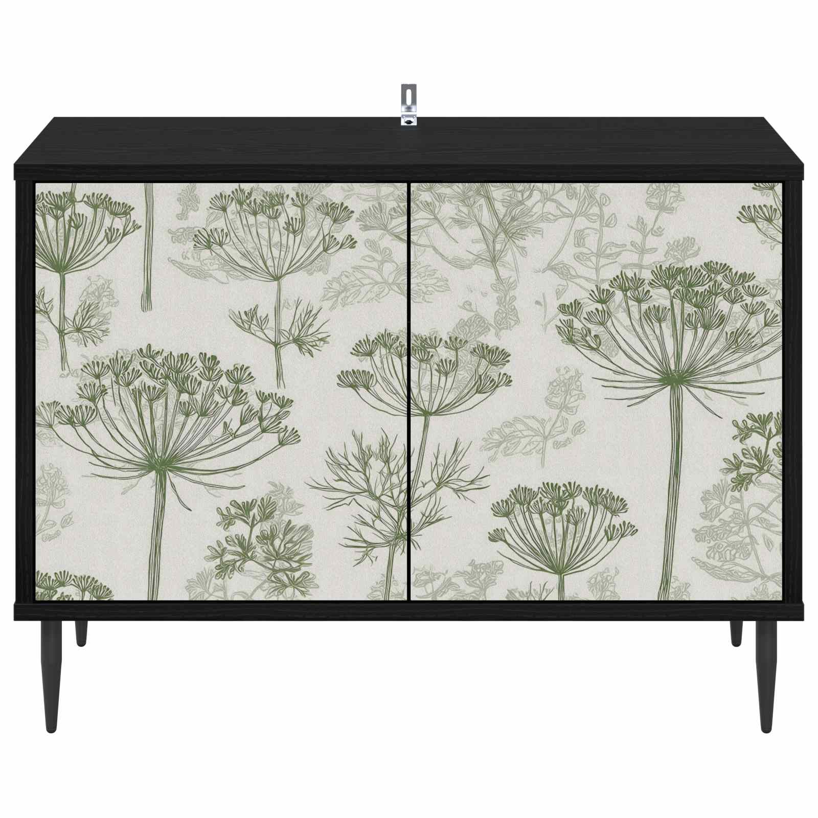 Meuble TV GOTHA 69 x 33 x 50,5 cm Chêne noir Bois d'ingénierie