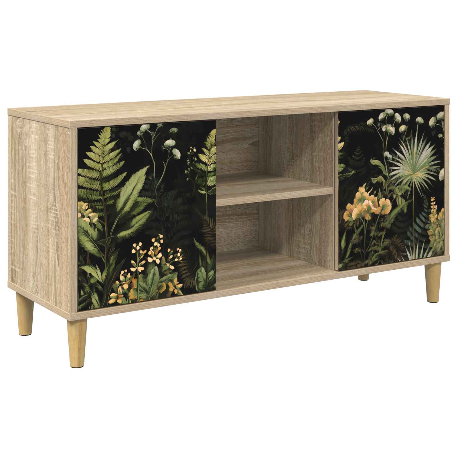 Meuble TV RHENEN 102 x 33 x 50 cm Sonoma Bois d'ingénierie