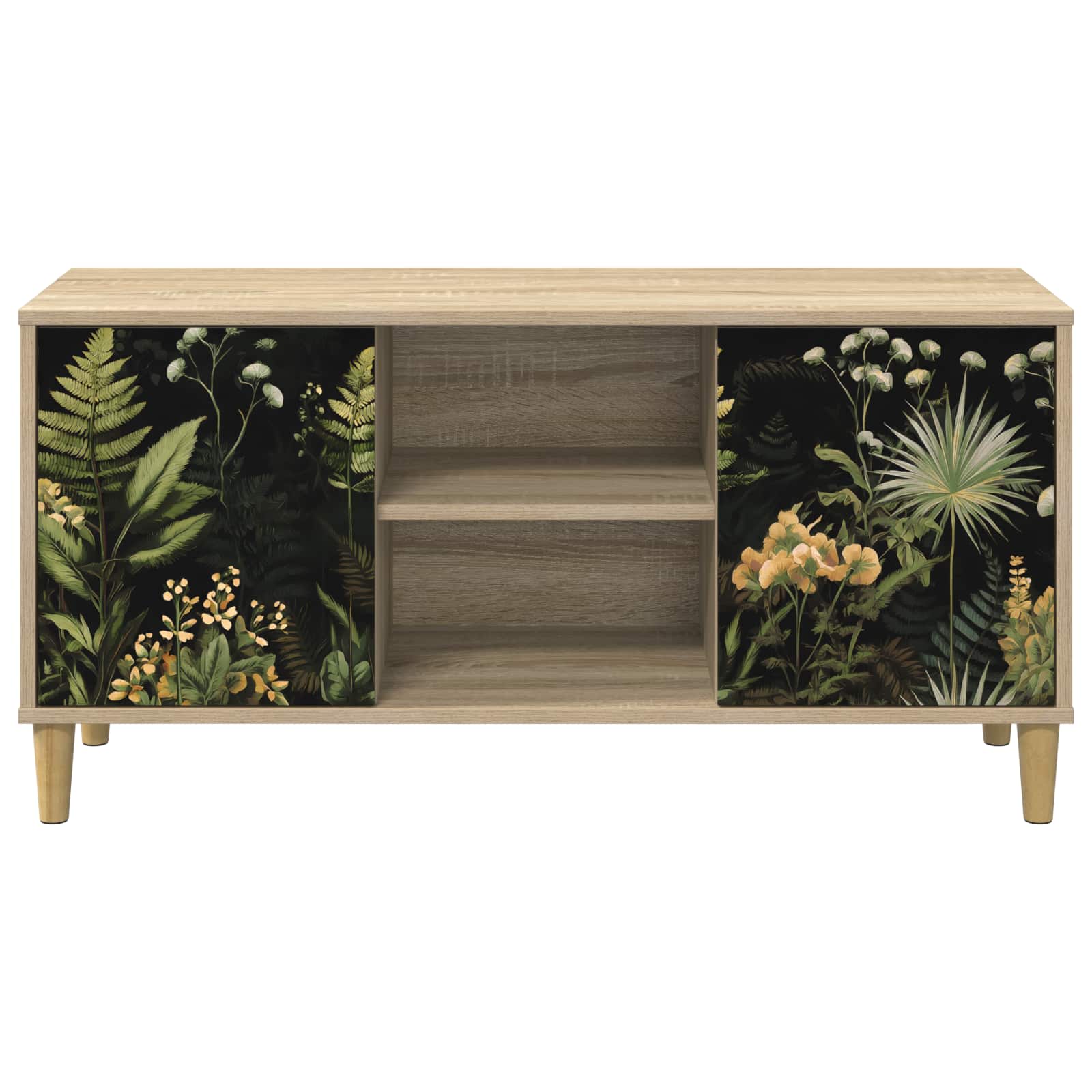 Meuble TV RHENEN 102 x 33 x 50 cm Sonoma Bois d'ingénierie