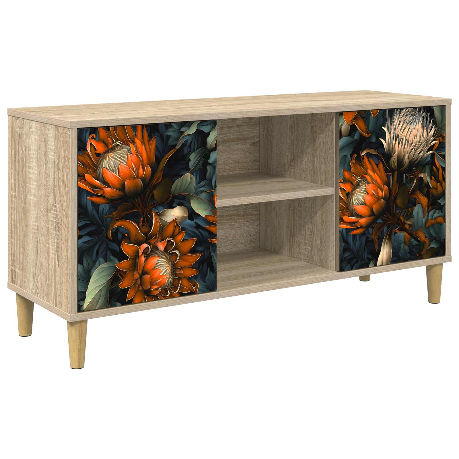 Meuble TV LOCHEM 102 x 33 x 50 cm Sonoma Bois d'ingénierie