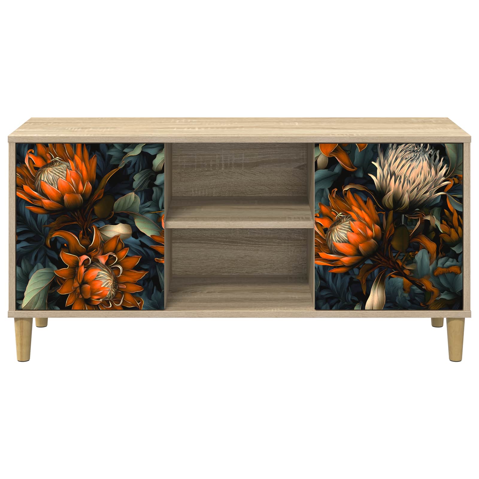 Meuble TV LOCHEM 102 x 33 x 50 cm Sonoma Bois d'ingénierie