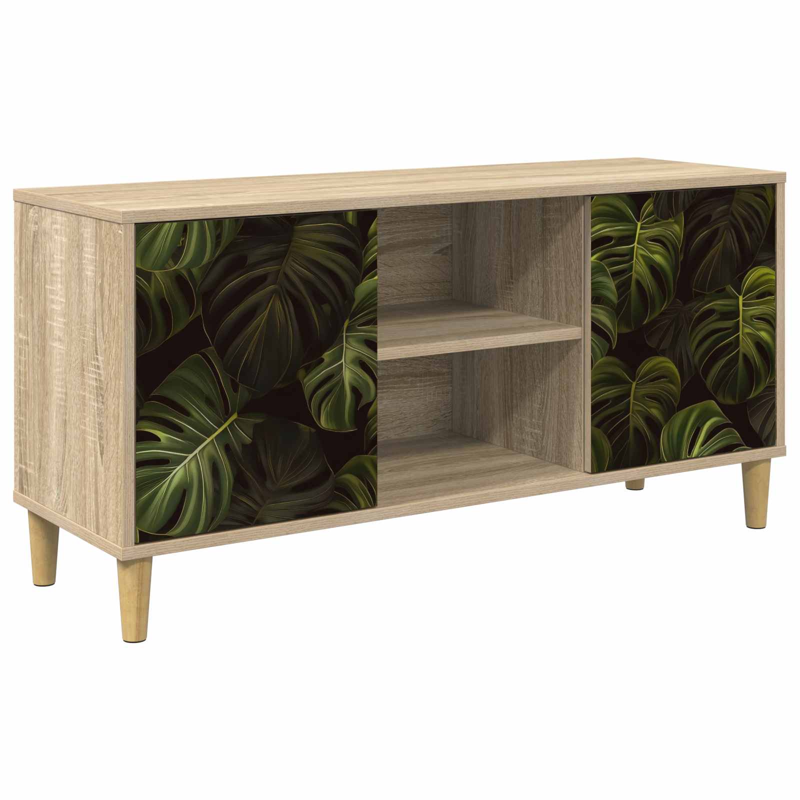 Meuble TV ELBURG 102 x 33 x 50 cm Sonoma Bois d'ingénierie