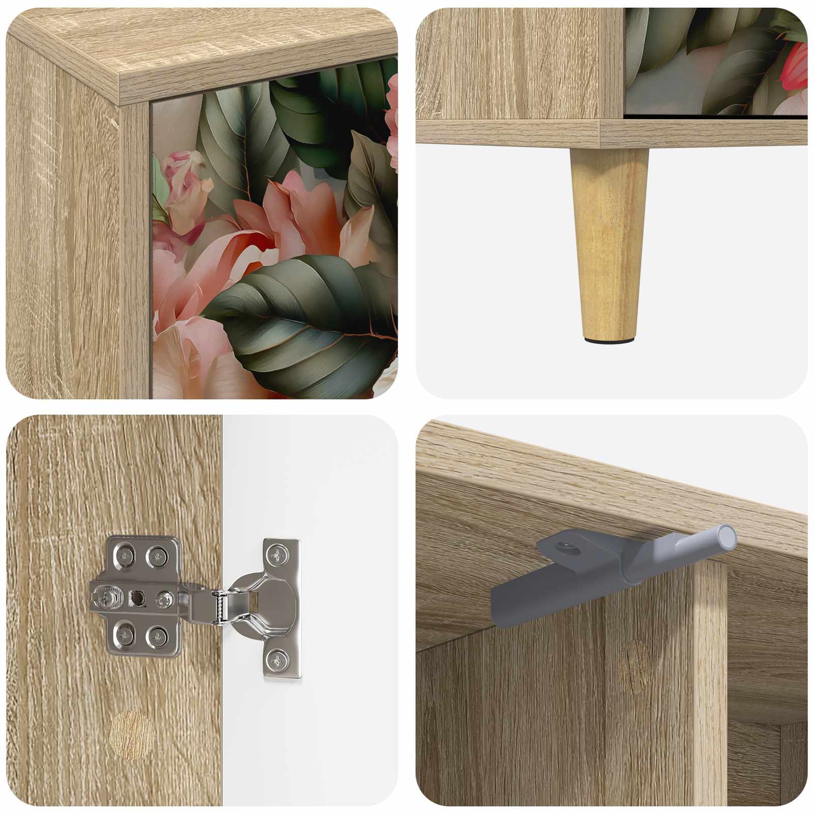 Meuble TV BORNE 102 x 33 x 50 cm Sonoma Bois d'ingénierie