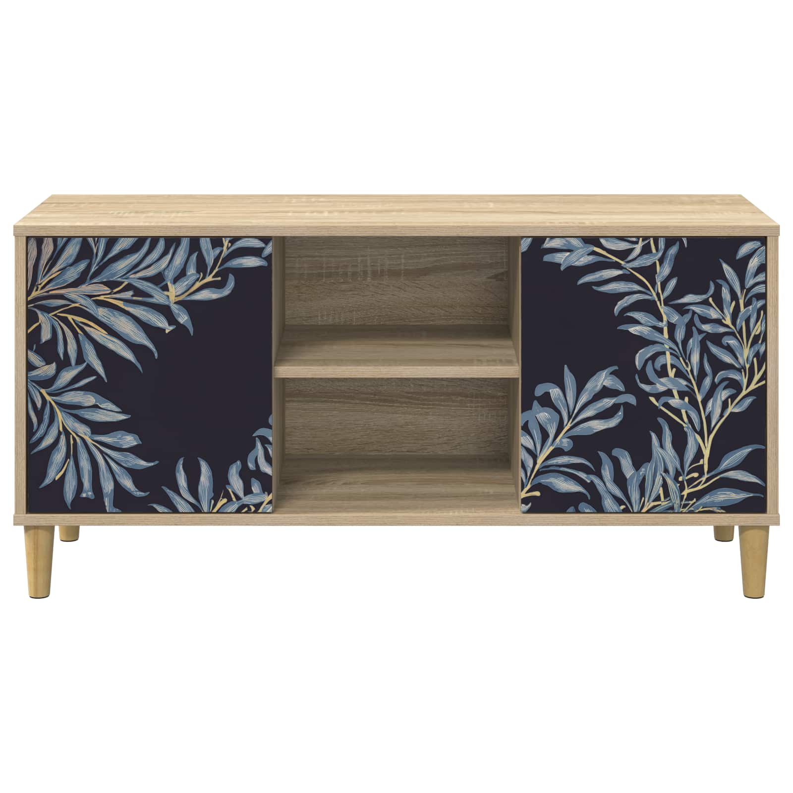 Meuble TV DOKKUM 102 x 33 x 50 cm Sonoma Bois d'ingénierie