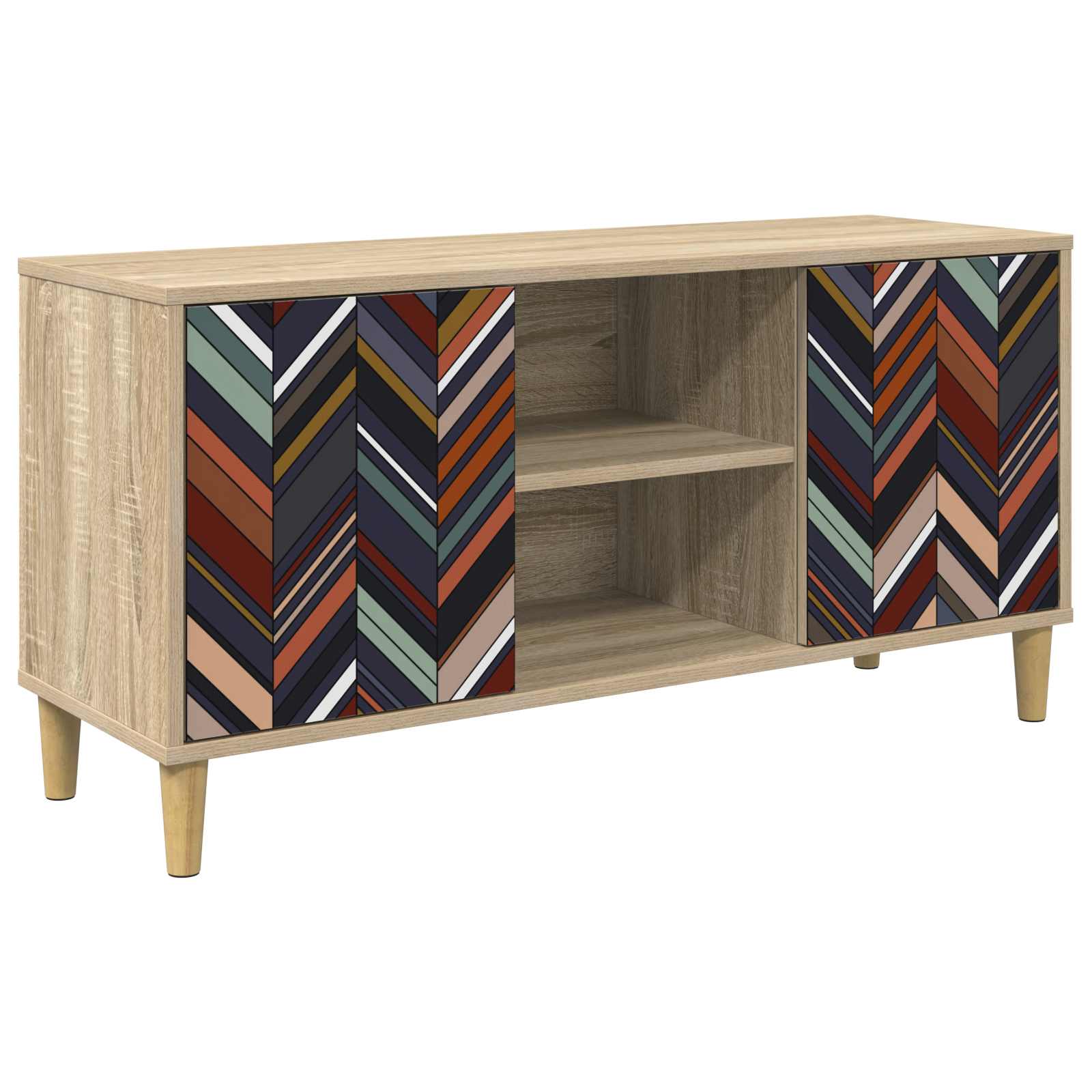Meuble TV OMMEN 102 x 33 x 50 cm Sonoma Bois d'ingénierie