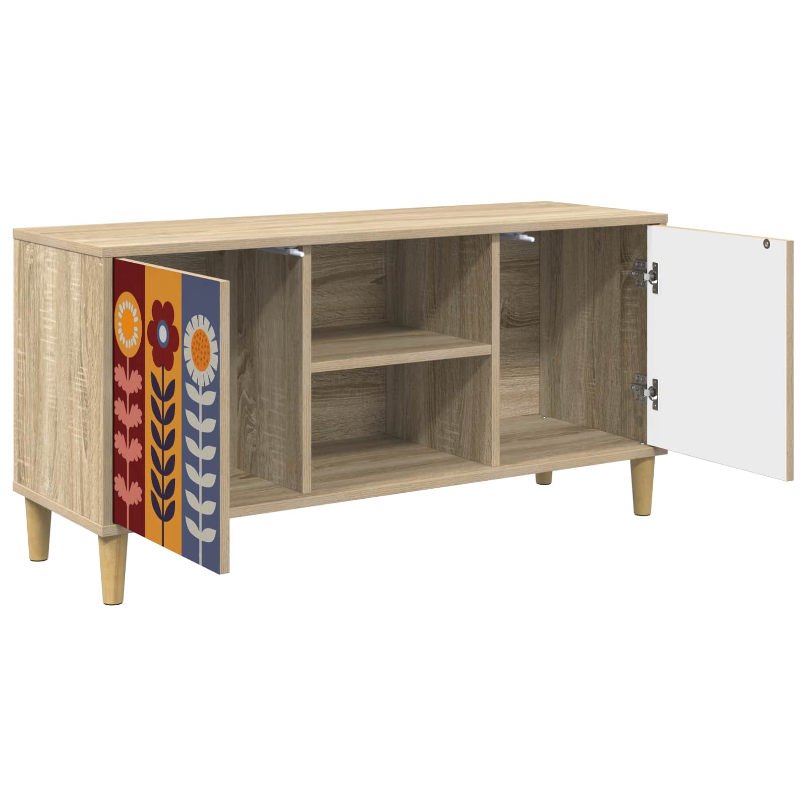 Meuble TV ESSEN 102 x 33 x 50 cm Sonoma Bois d'ingénierie