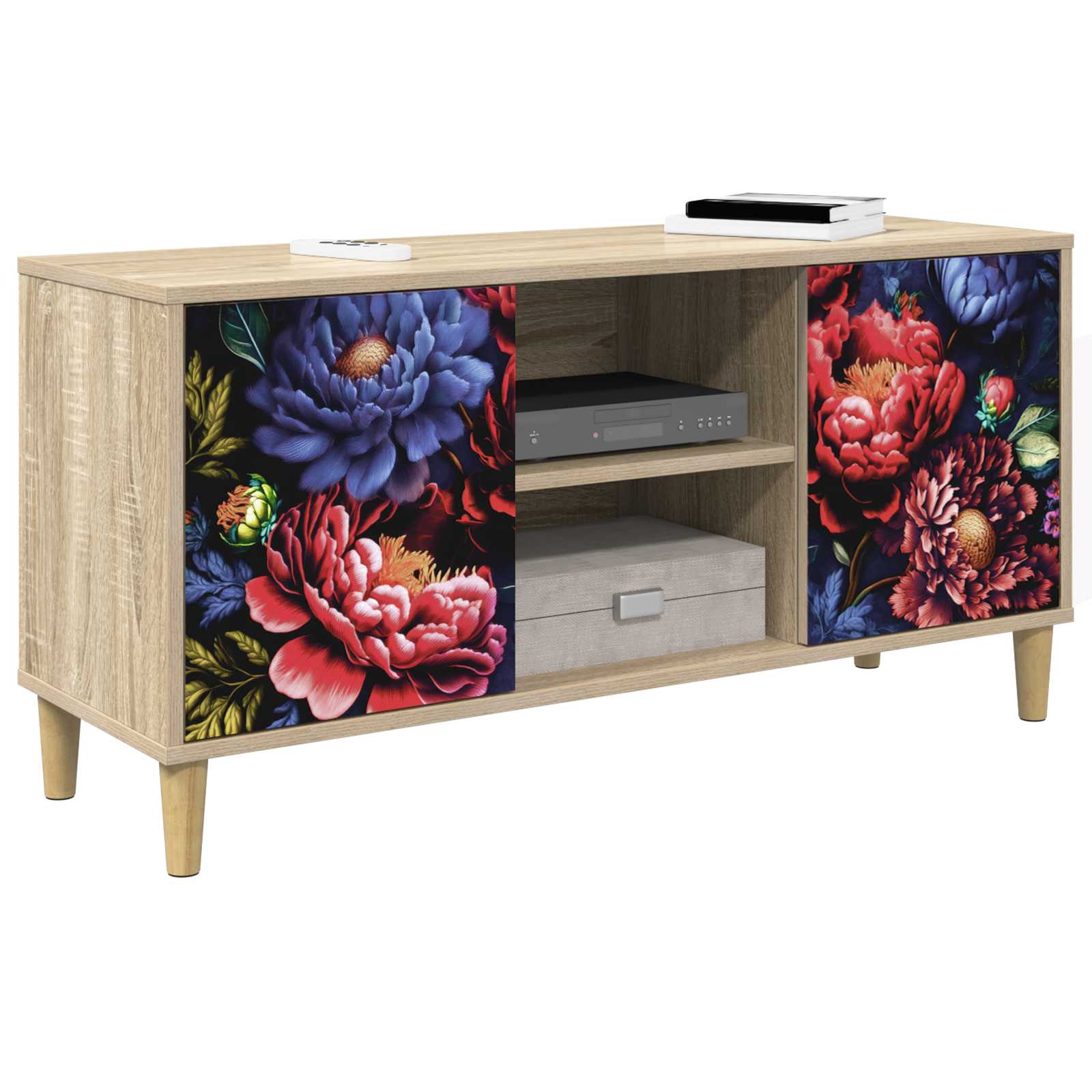 Meuble TV KIEL 102 x 33 x 50 cm Sonoma Bois d'ingénierie