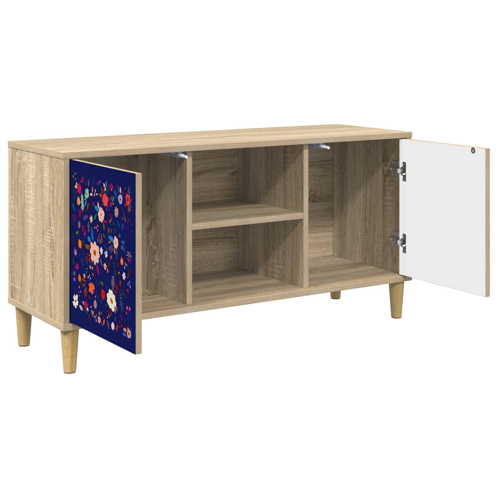 Meuble TV MAINZ 102 x 33 x 50 cm Sonoma Bois d'ingénierie