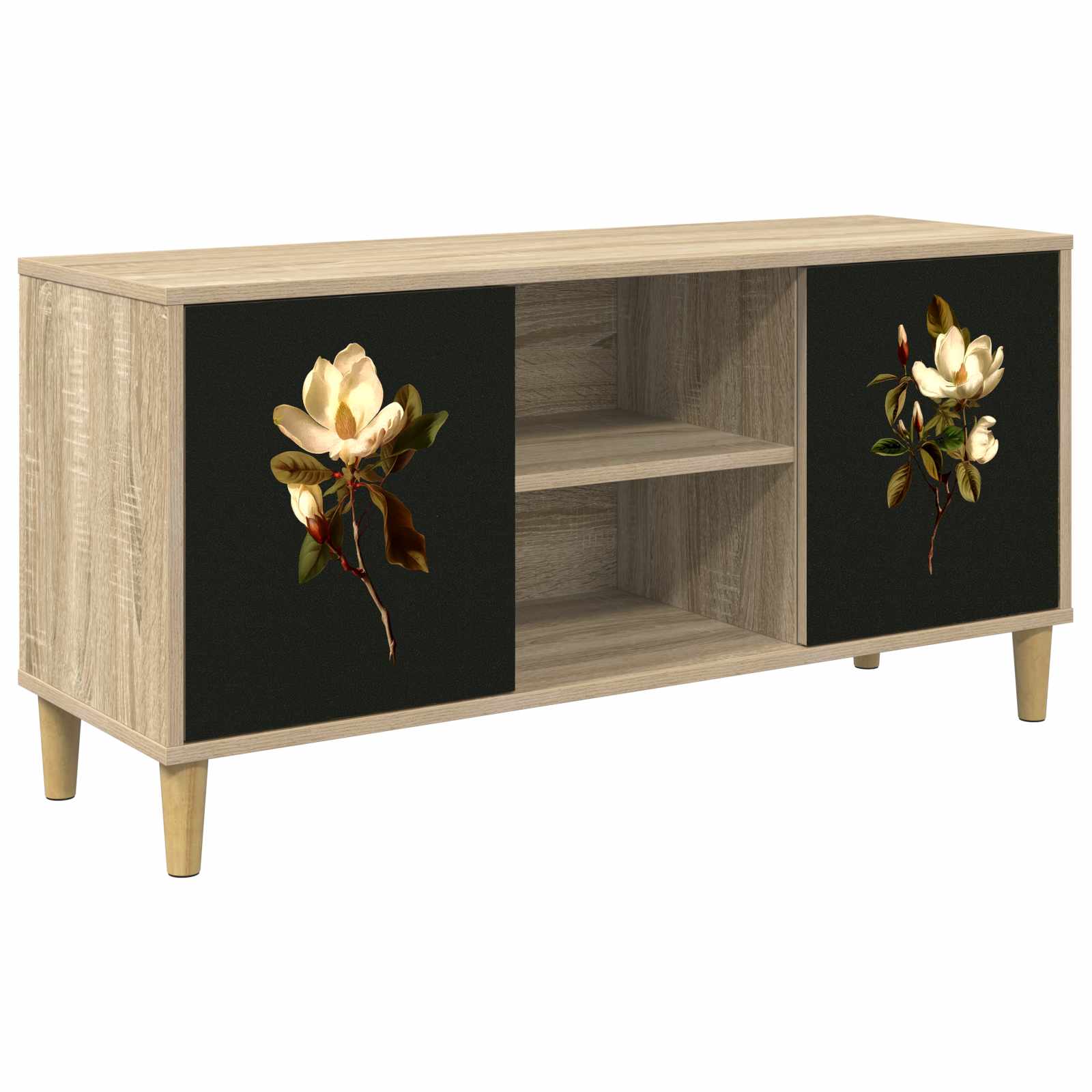 Meuble TV BREMEN 102 x 33 x 50 cm Sonoma Bois d'ingénierie