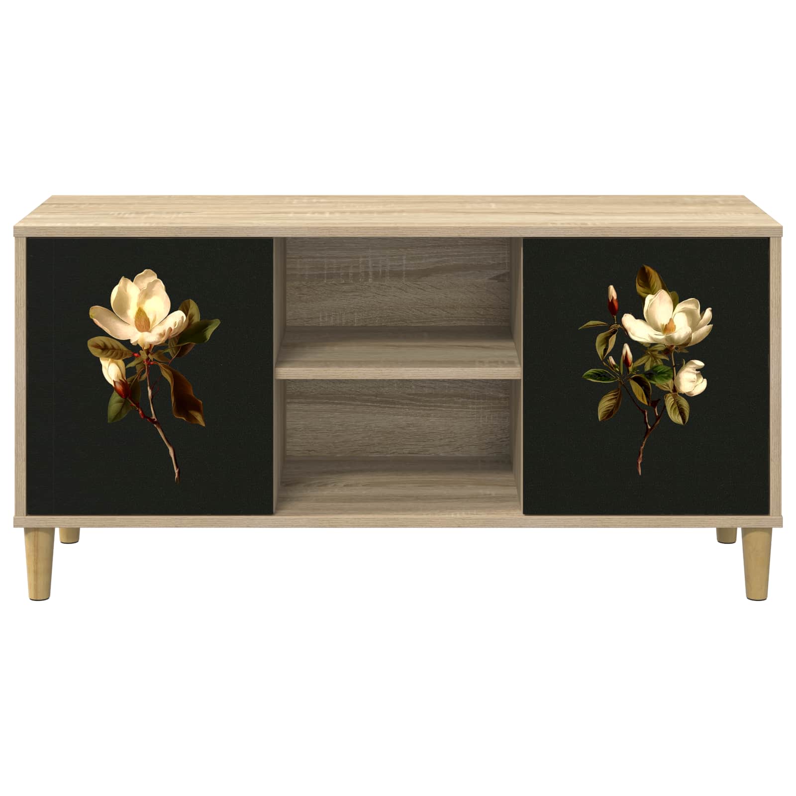 Meuble TV BREMEN 102 x 33 x 50 cm Sonoma Bois d'ingénierie