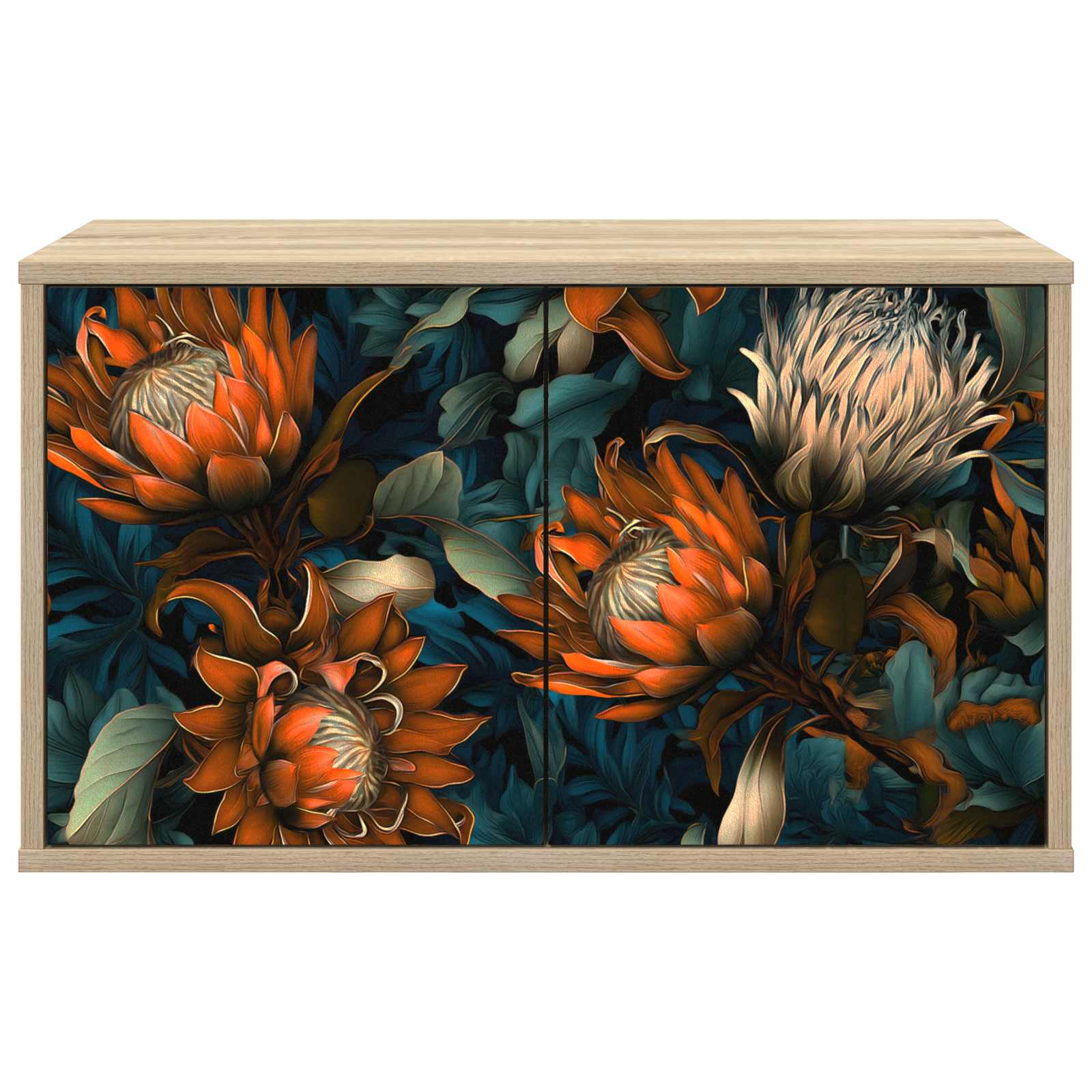 Meuble TV mural LOCHEM 69 x 33 x 40 cm Chêne Sonoma