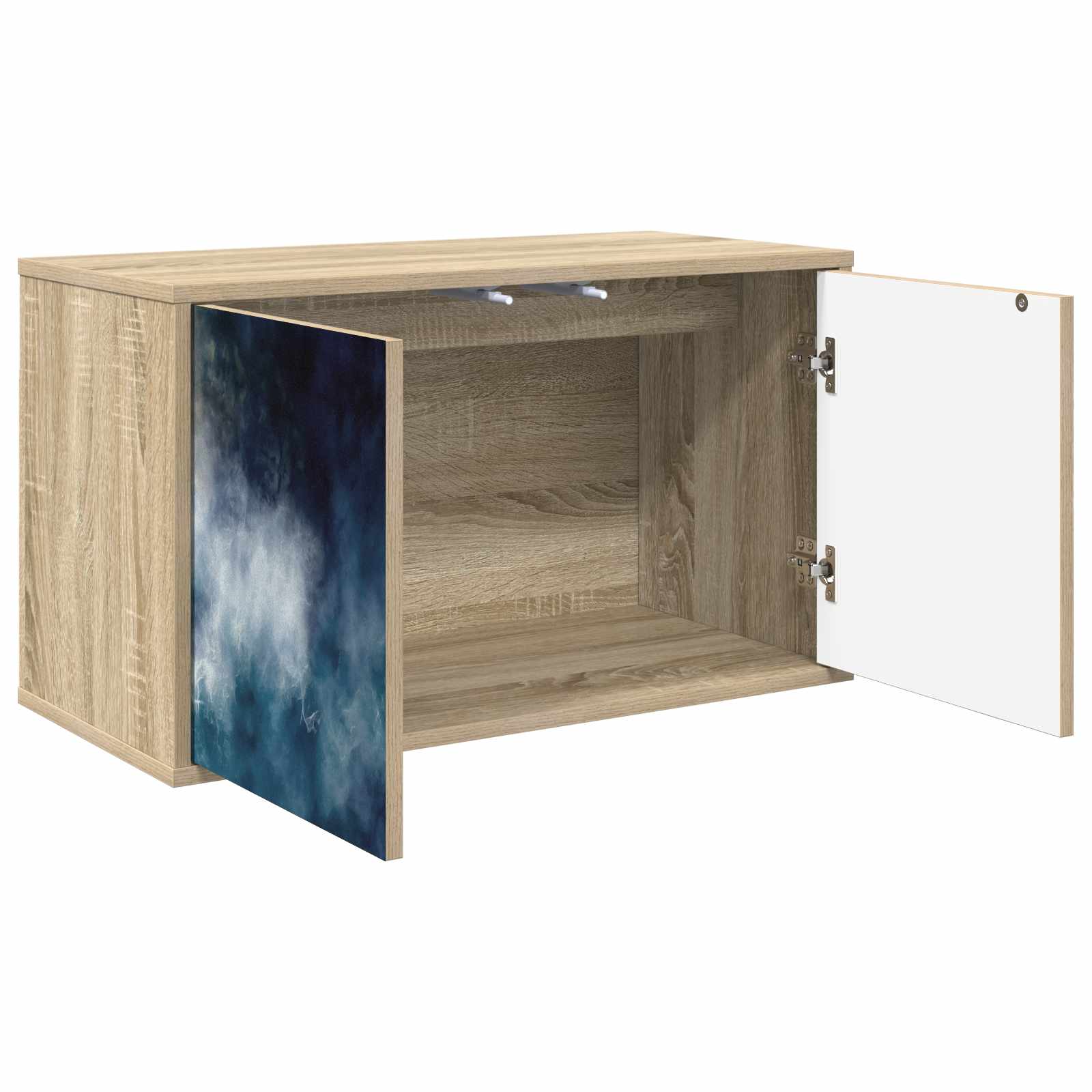 Meuble TV mural RAALTE 69 x 33 x 40 cm Chêne Sonoma