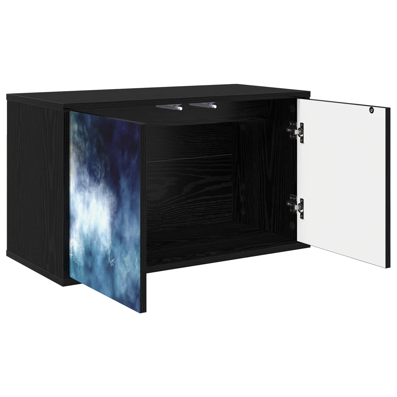 Meuble TV mural RAALTE 69 x 33 x 40 cm Chêne noir