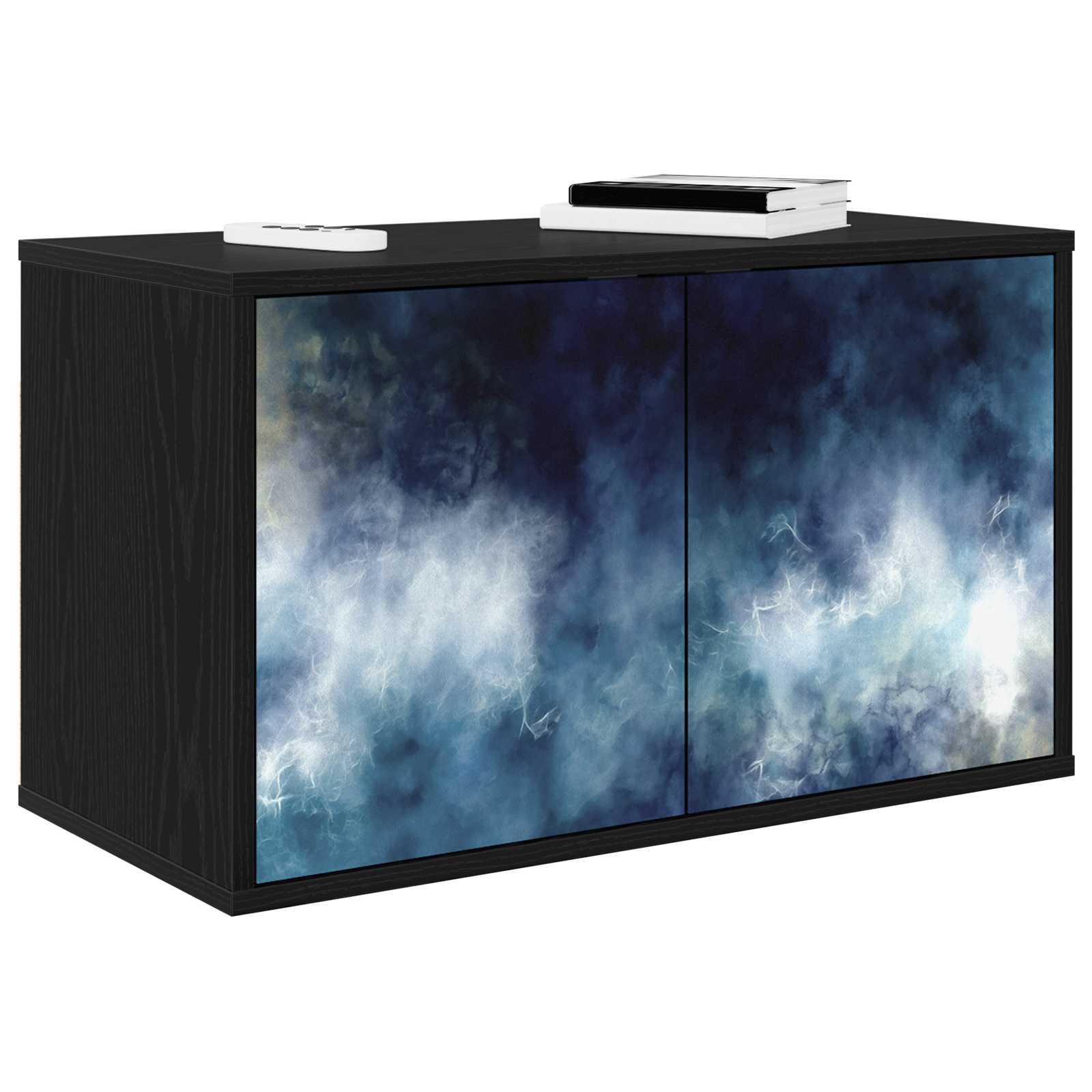 Meuble TV mural RAALTE 69 x 33 x 40 cm Chêne noir