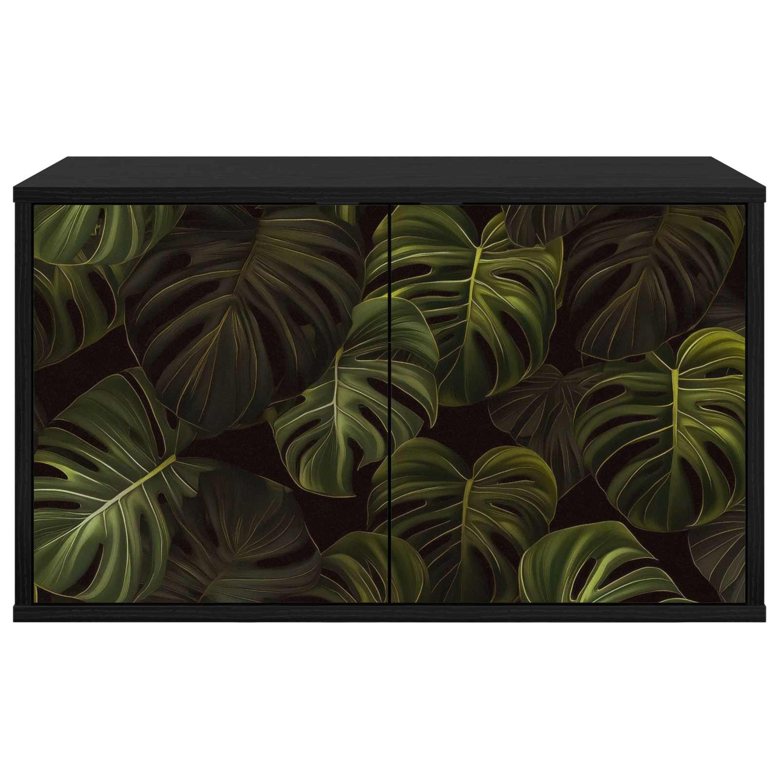 Meuble TV mural ELBURG 69 x 33 x 40 cm Chêne noir