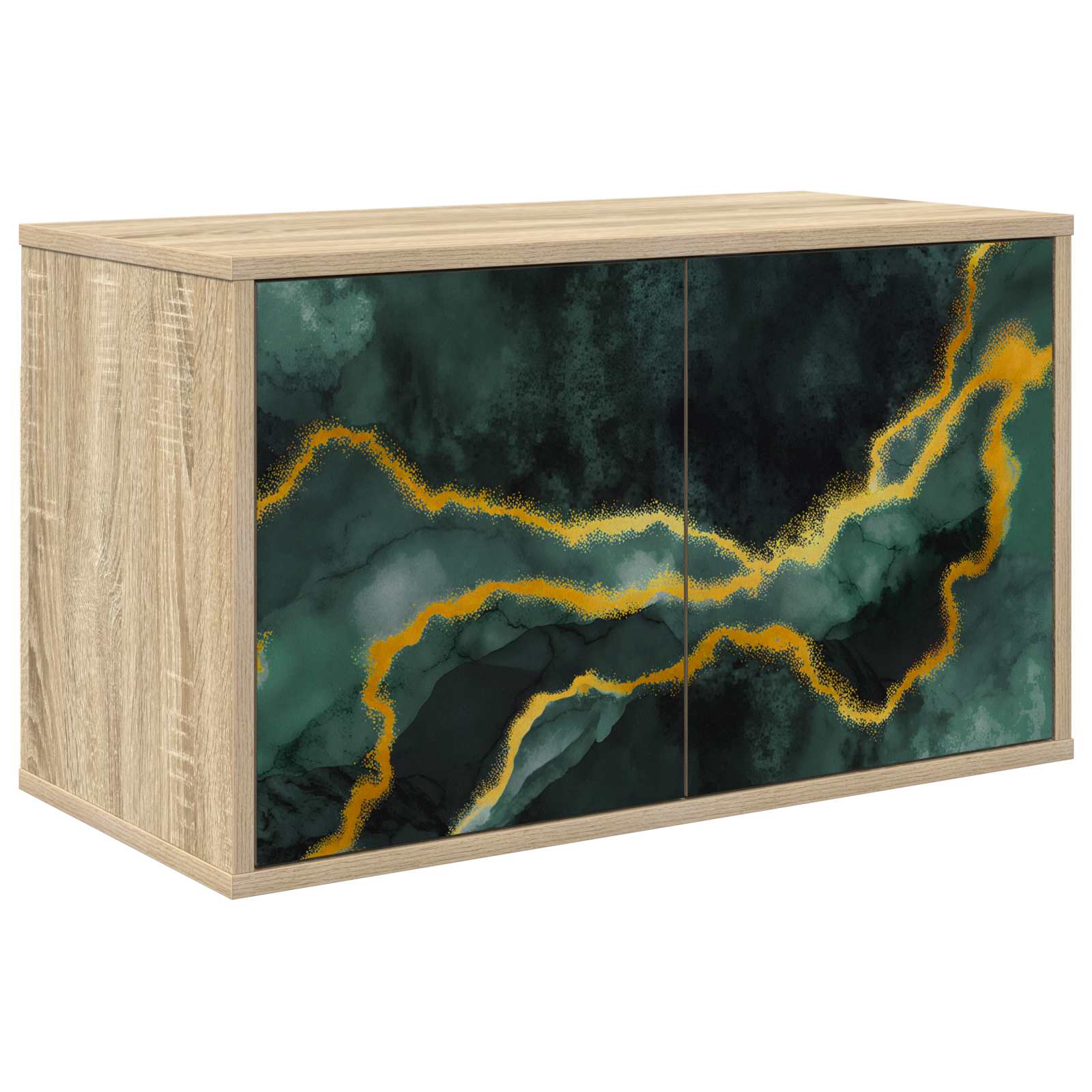 Meuble TV mural WIJHE 69 x 33 x 40 cm Chêne Sonoma