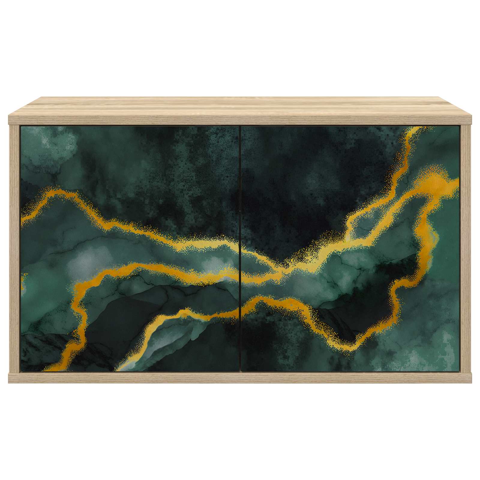Meuble TV mural WIJHE 69 x 33 x 40 cm Chêne Sonoma
