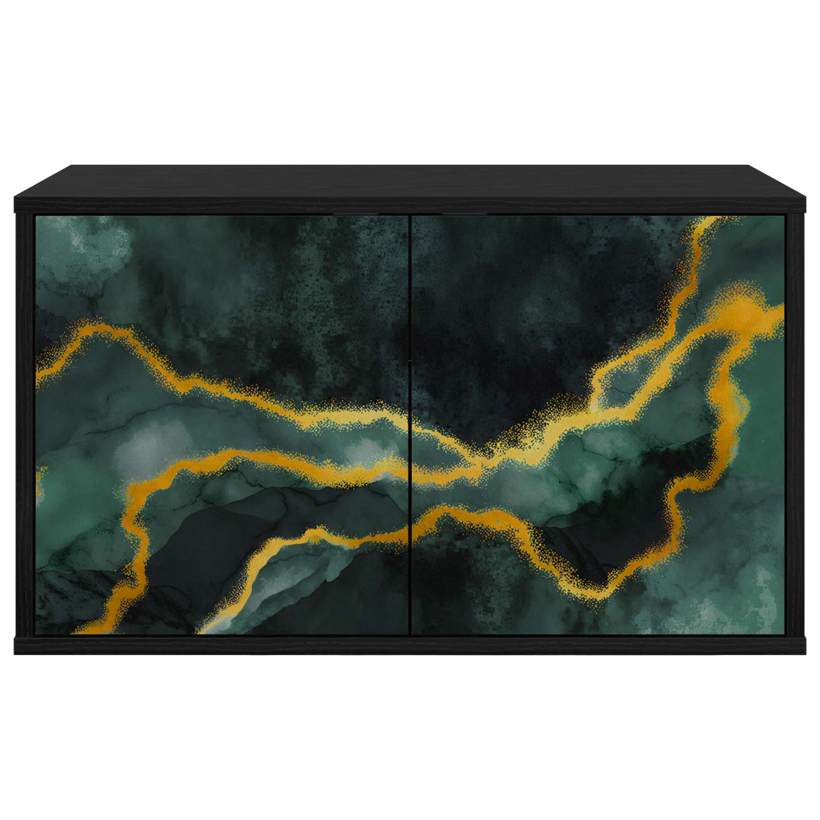 Meuble TV mural WIJHE 69 x 33 x 40 cm Chêne noir