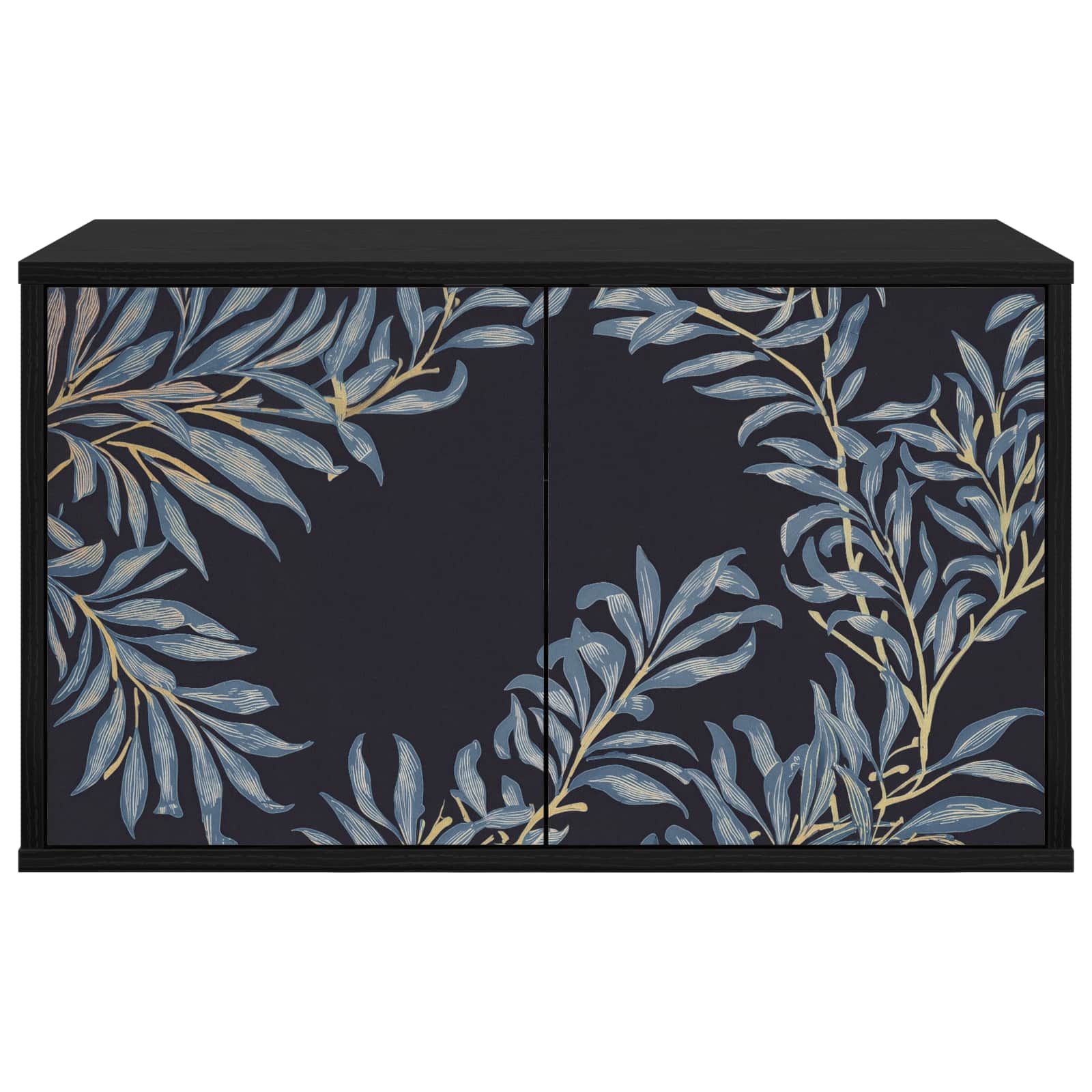 Meuble TV mural DOKKUM 69 x 33 x 40 cm Chêne noir
