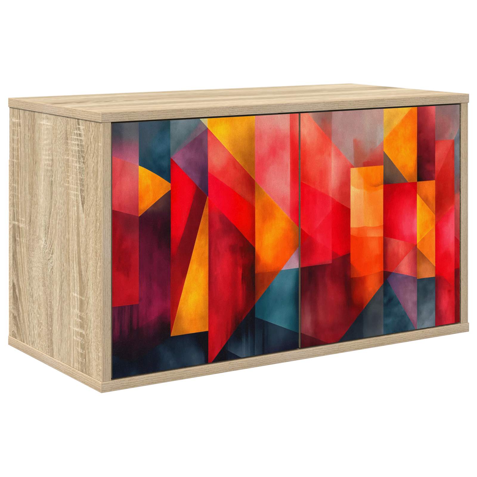 Meuble TV mural HEESCH 69 x 33 x 40 cm Chêne Sonoma
