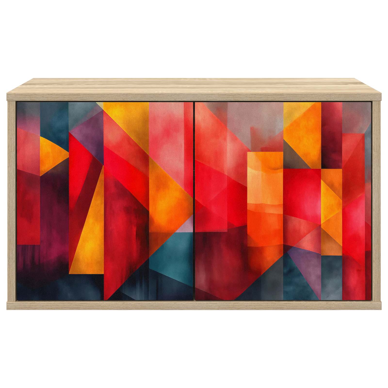 Meuble TV mural HEESCH 69 x 33 x 40 cm Chêne Sonoma