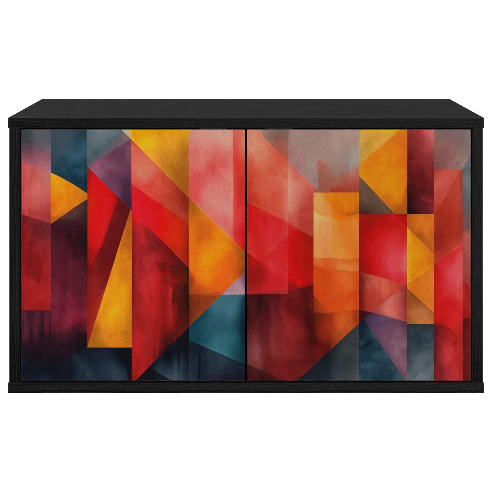 Meuble TV mural HEESCH 69 x 33 x 40 cm Chêne noir