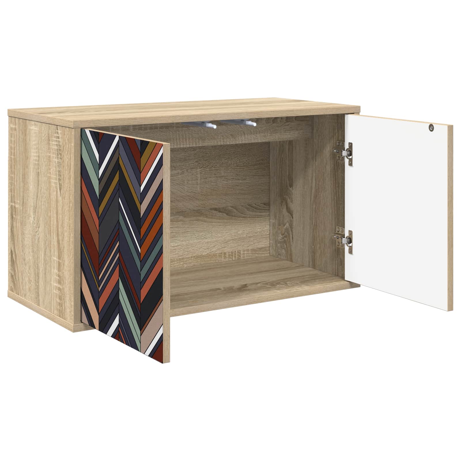 Meuble TV mural OMMEN 69 x 33 x 40 cm Chêne Sonoma