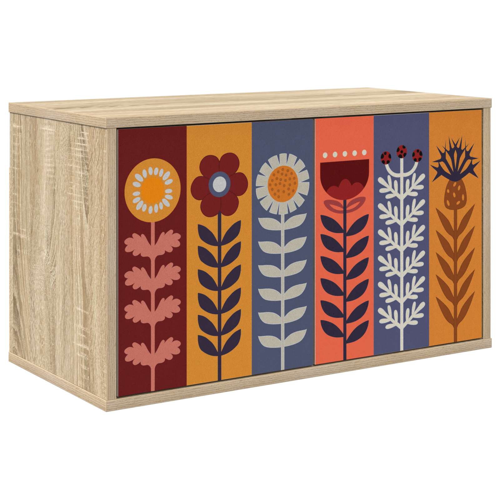 Meuble TV mural ESSEN 69 x 33 x 40 cm Chêne Sonoma