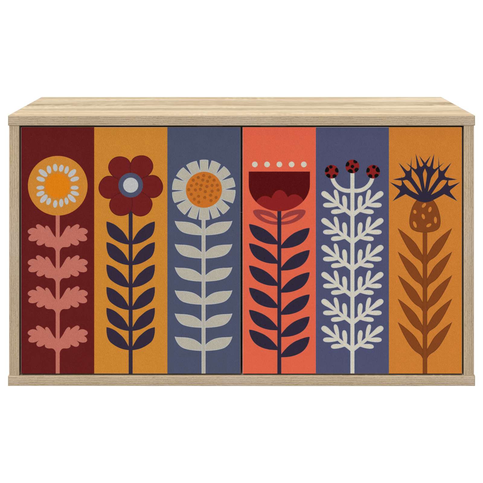 Meuble TV mural ESSEN 69 x 33 x 40 cm Chêne Sonoma