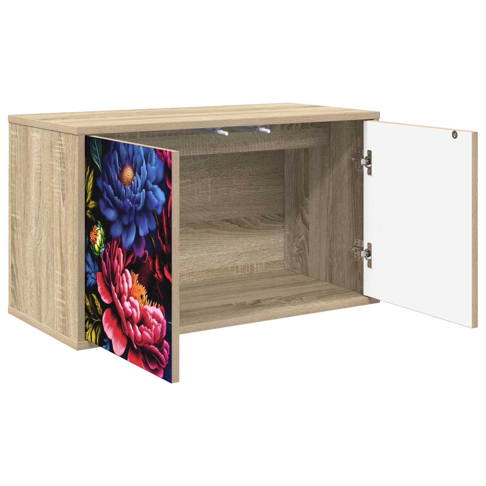 Meuble TV mural KIEL 69 x 33 x 40 cm Chêne Sonoma